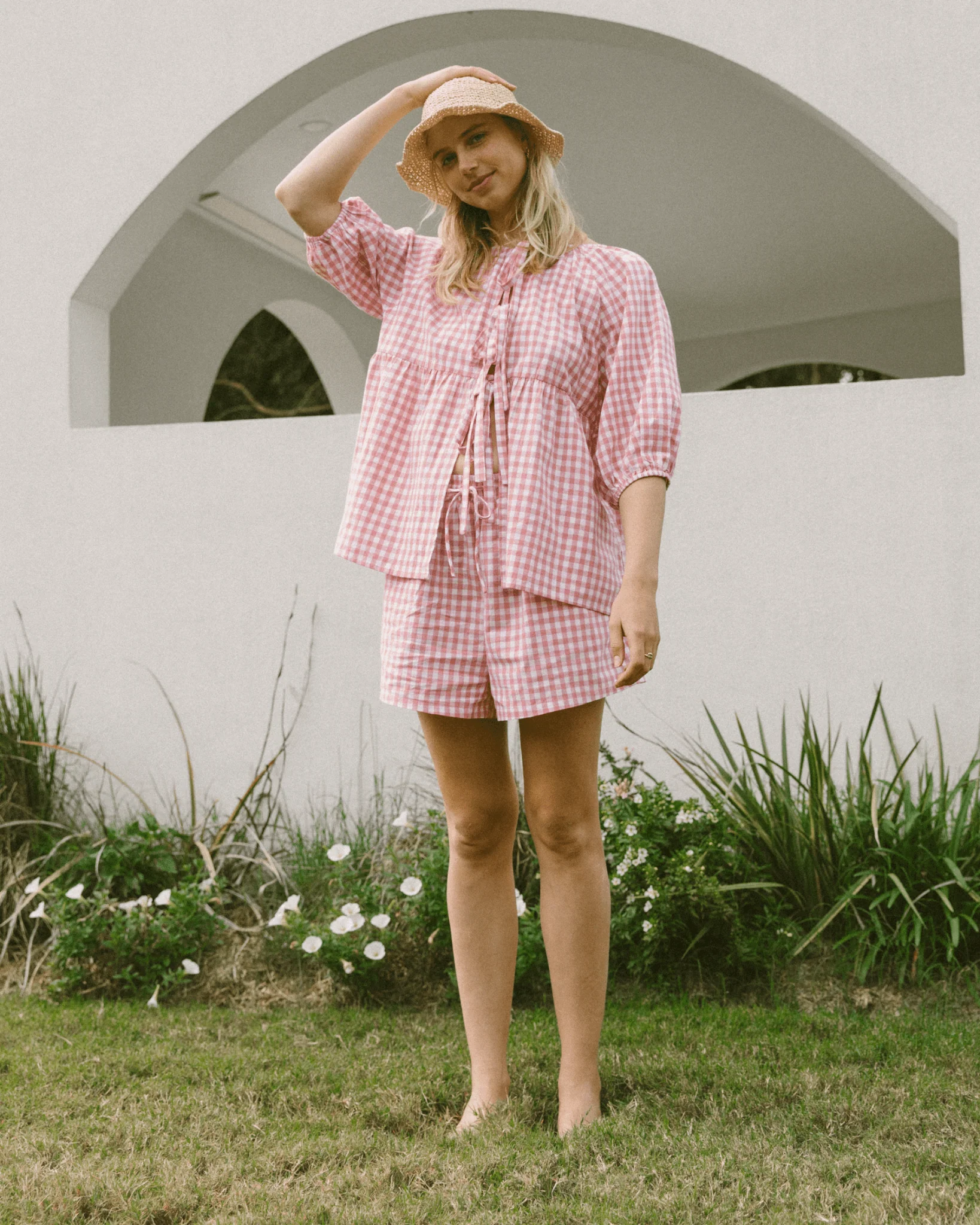 FINAL SALE | Florence Top | Pink Gingham - Image 12
