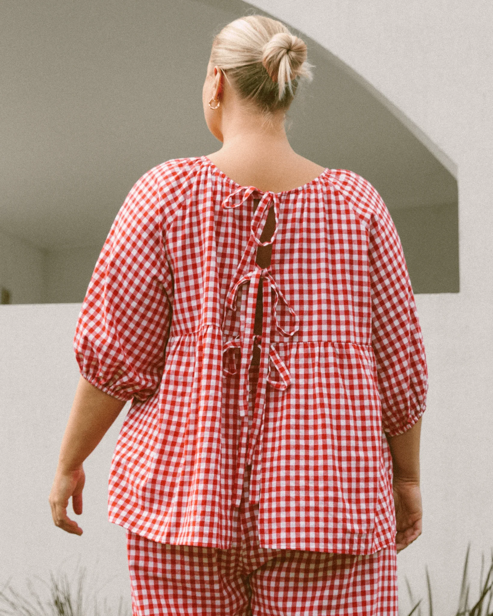 FINAL SALE | Florence Top | Red Gingham - Image 12