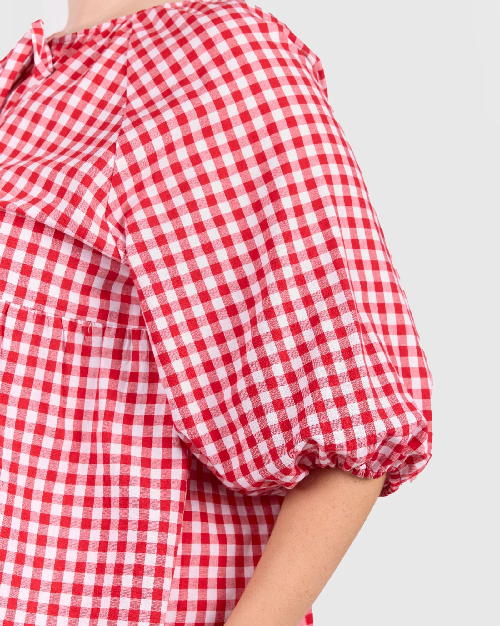 FINAL SALE | Florence Top | Red Gingham - Image 4