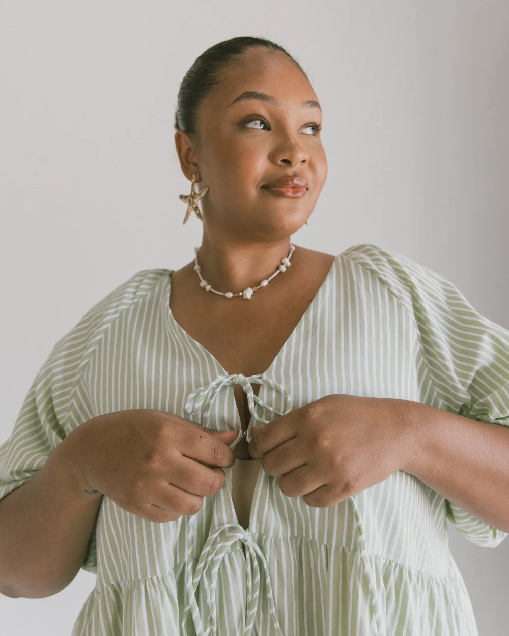 FINAL SALE | Frankie Top | Green Stripe - Image 6