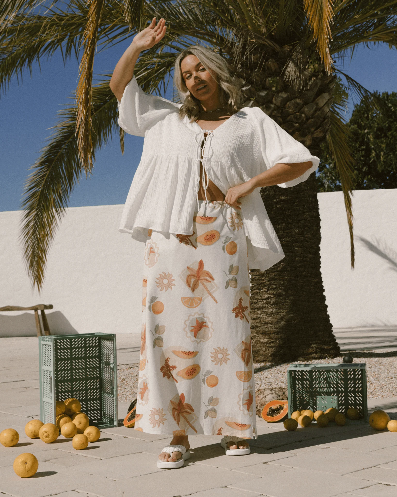 FINAL SALE | Frankie Top | White Crepe - Image 5