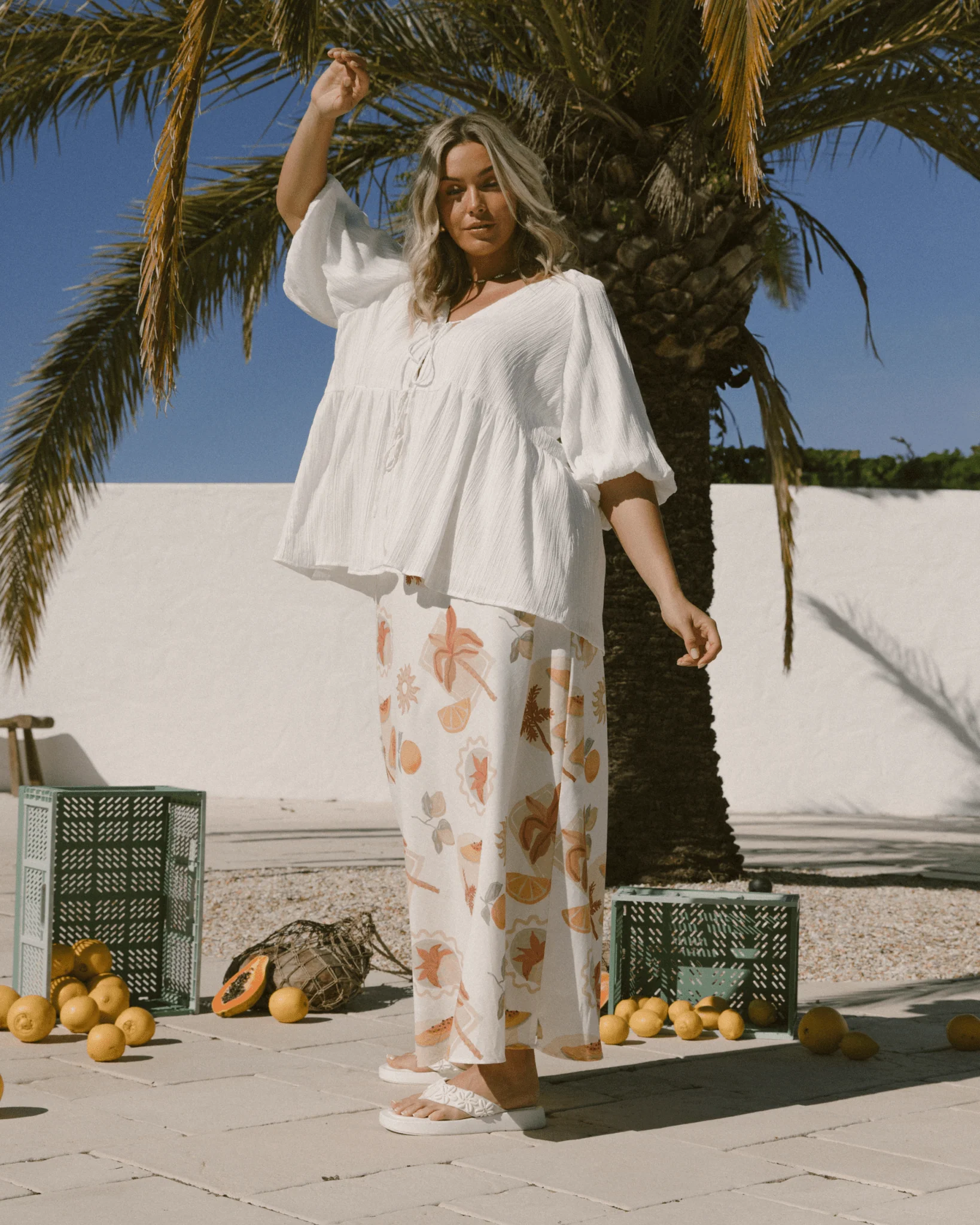 FINAL SALE | Frankie Top | White Crepe - Image 6