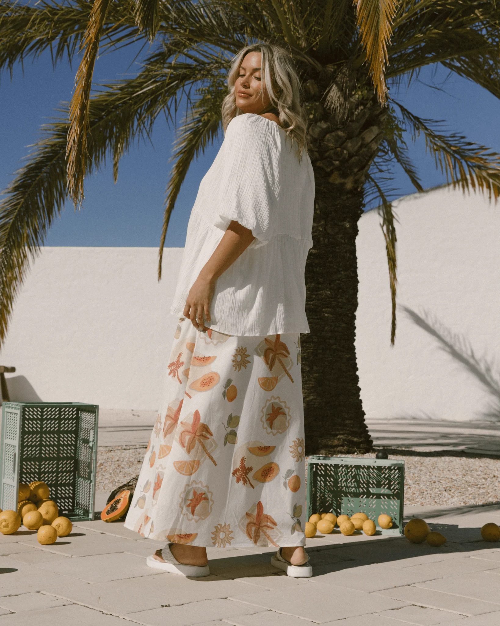 FINAL SALE | Frankie Top | White Crepe - Image 7