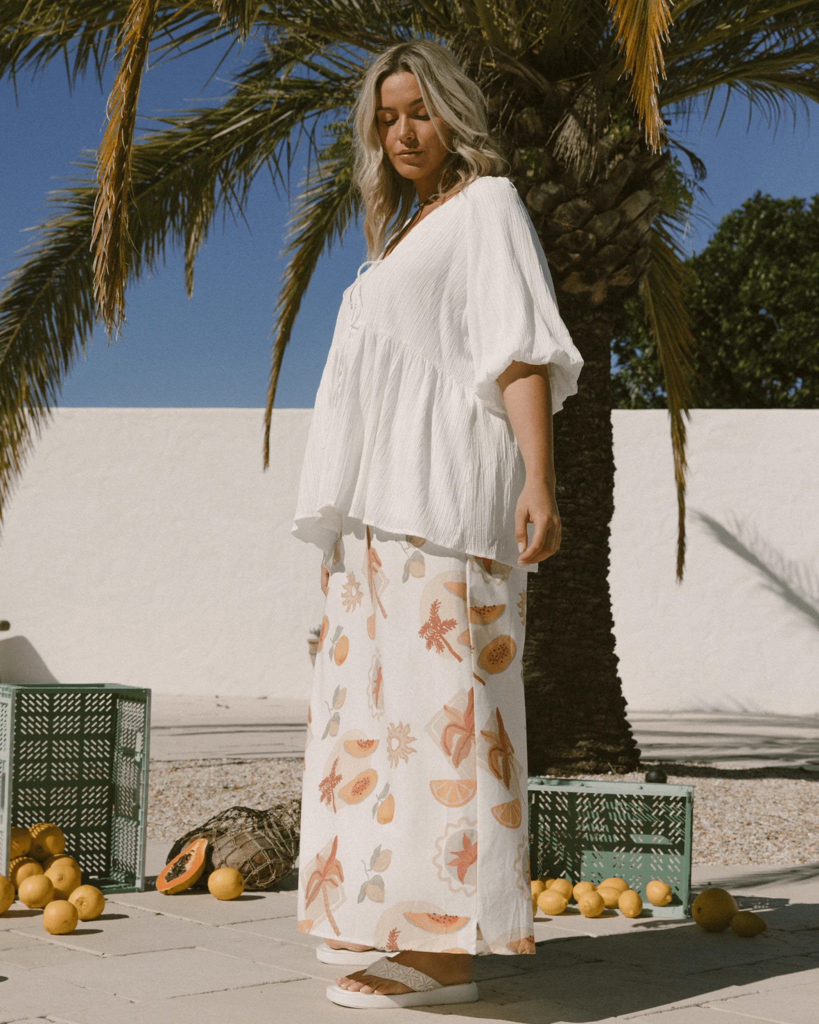 FINAL SALE | Frankie Top | White Crepe - Image 8