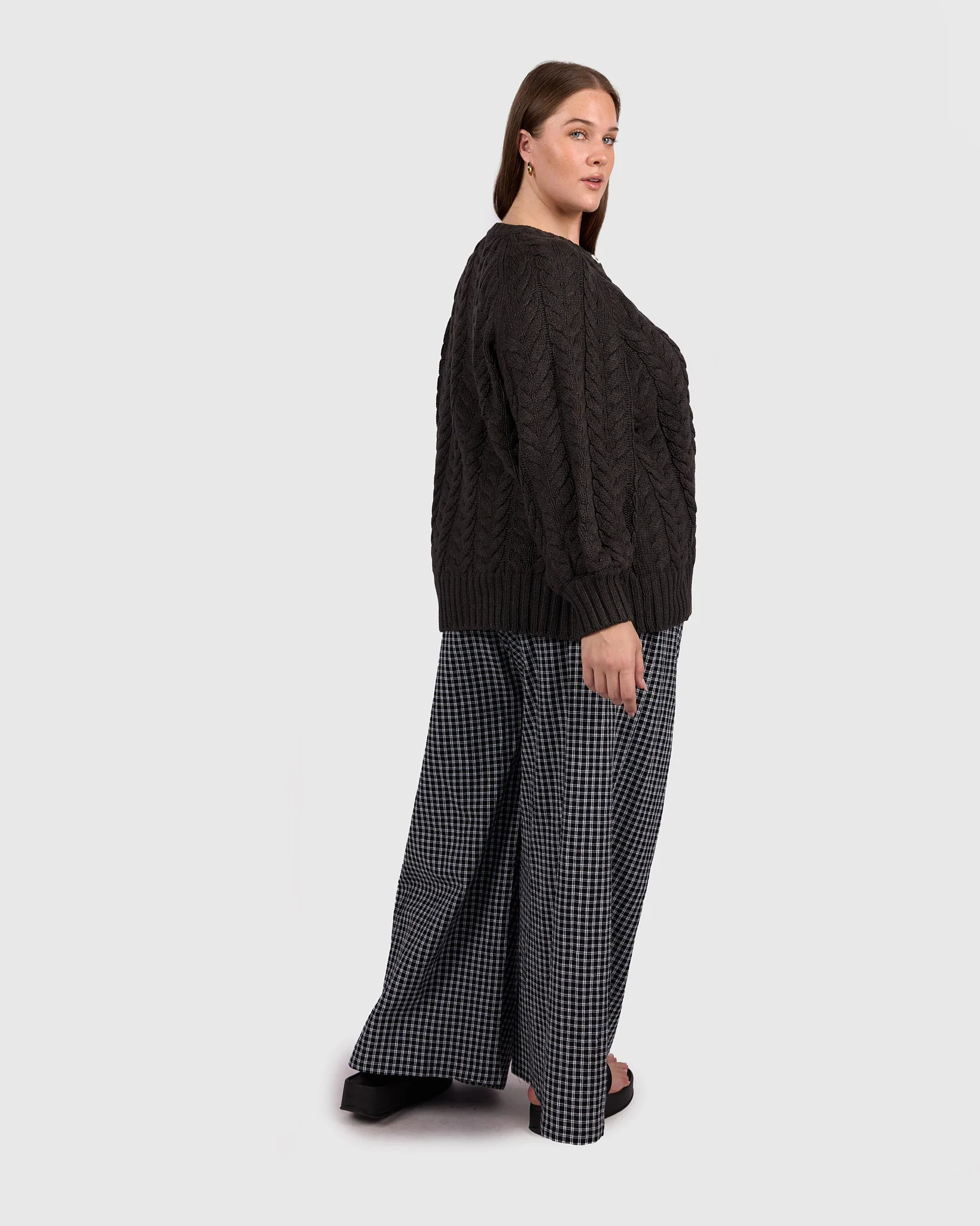 Georgia Knit Cardi | Charcoal - Image 8