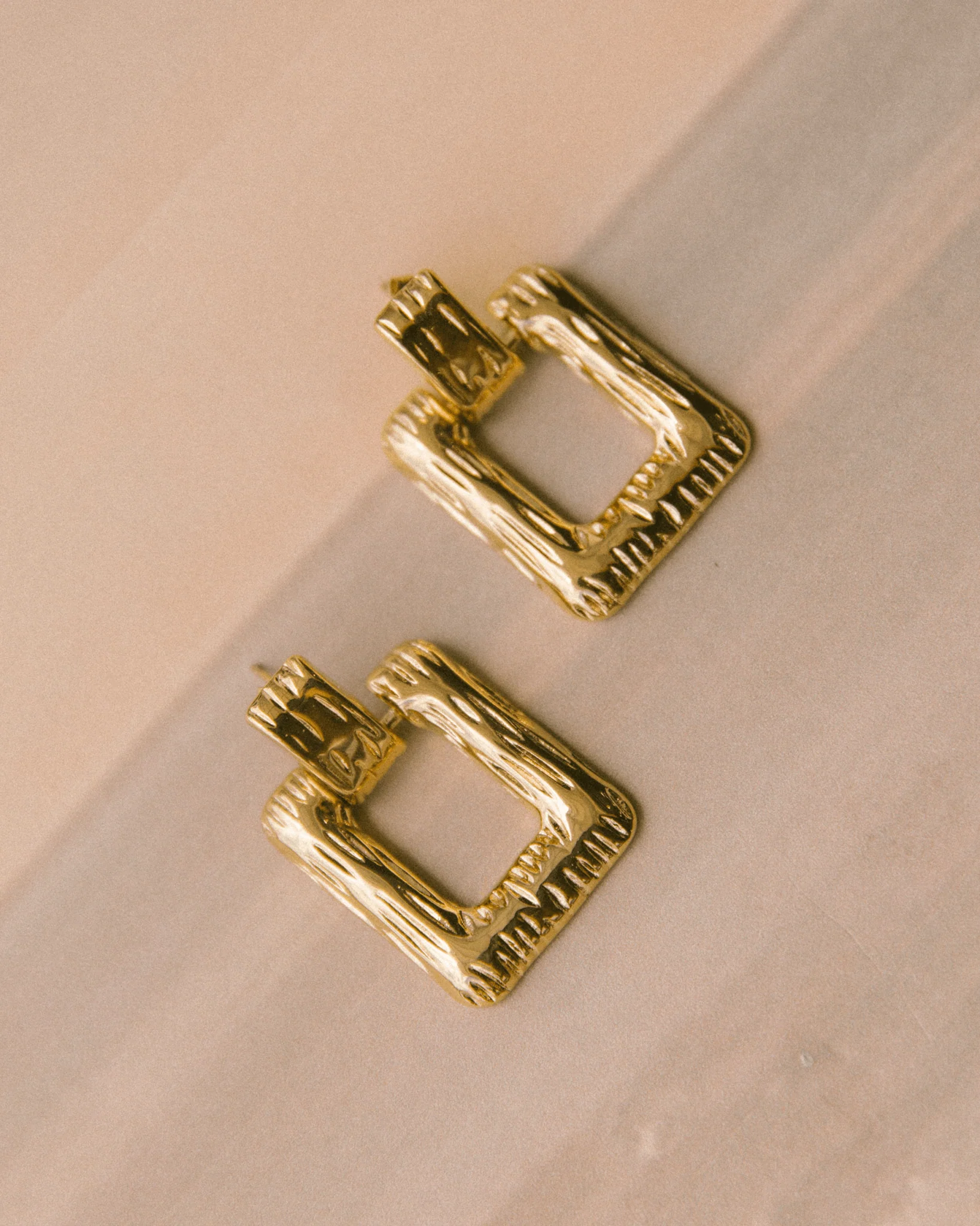 Golden Frame Earrings - Image 3