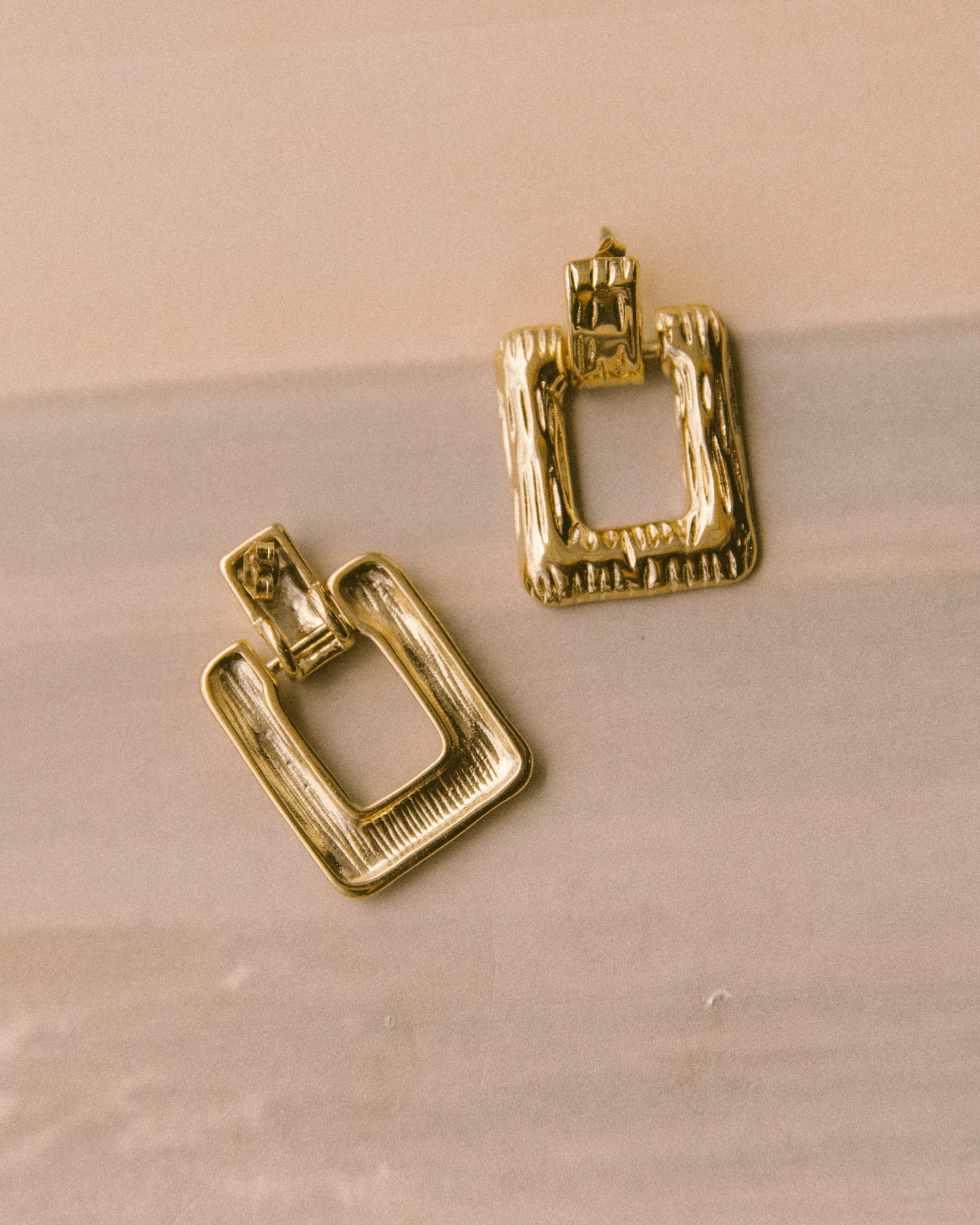 Golden Frame Earrings - Image 4