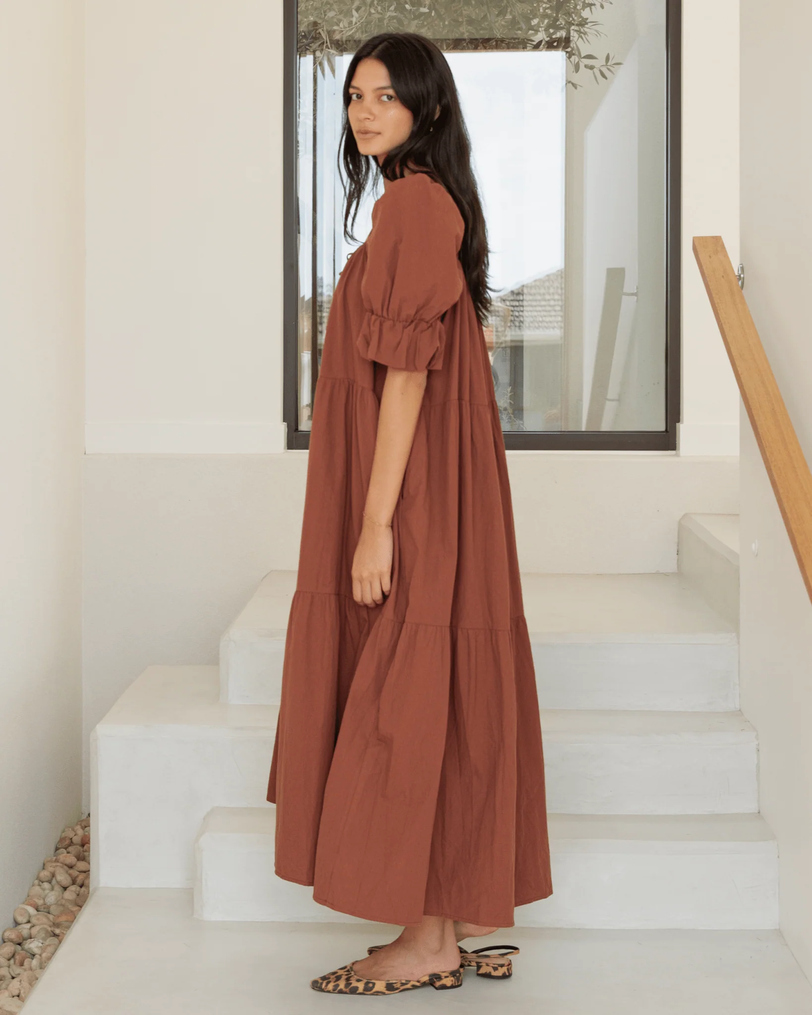 Goldie Maxi Dress | Brown - Image 3