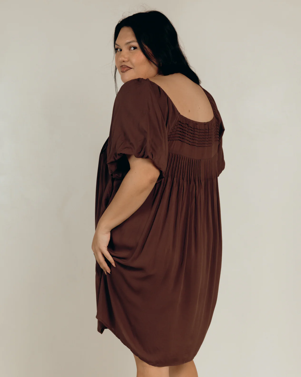 Harper Mini Dress | Chocolate - Image 5