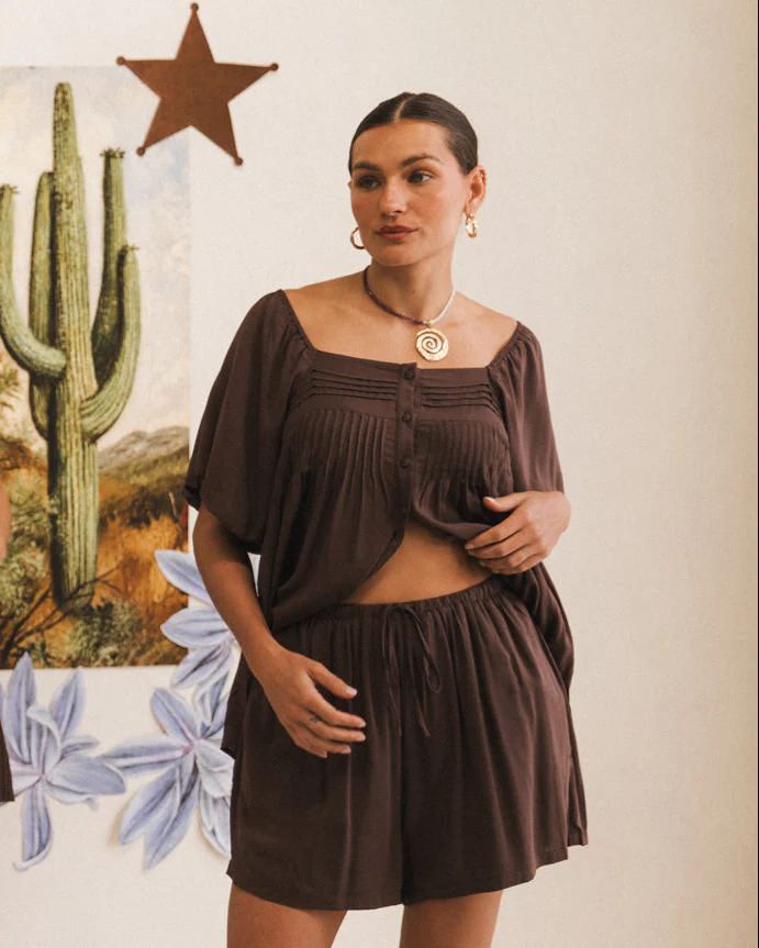 Harper Top | Chocolate