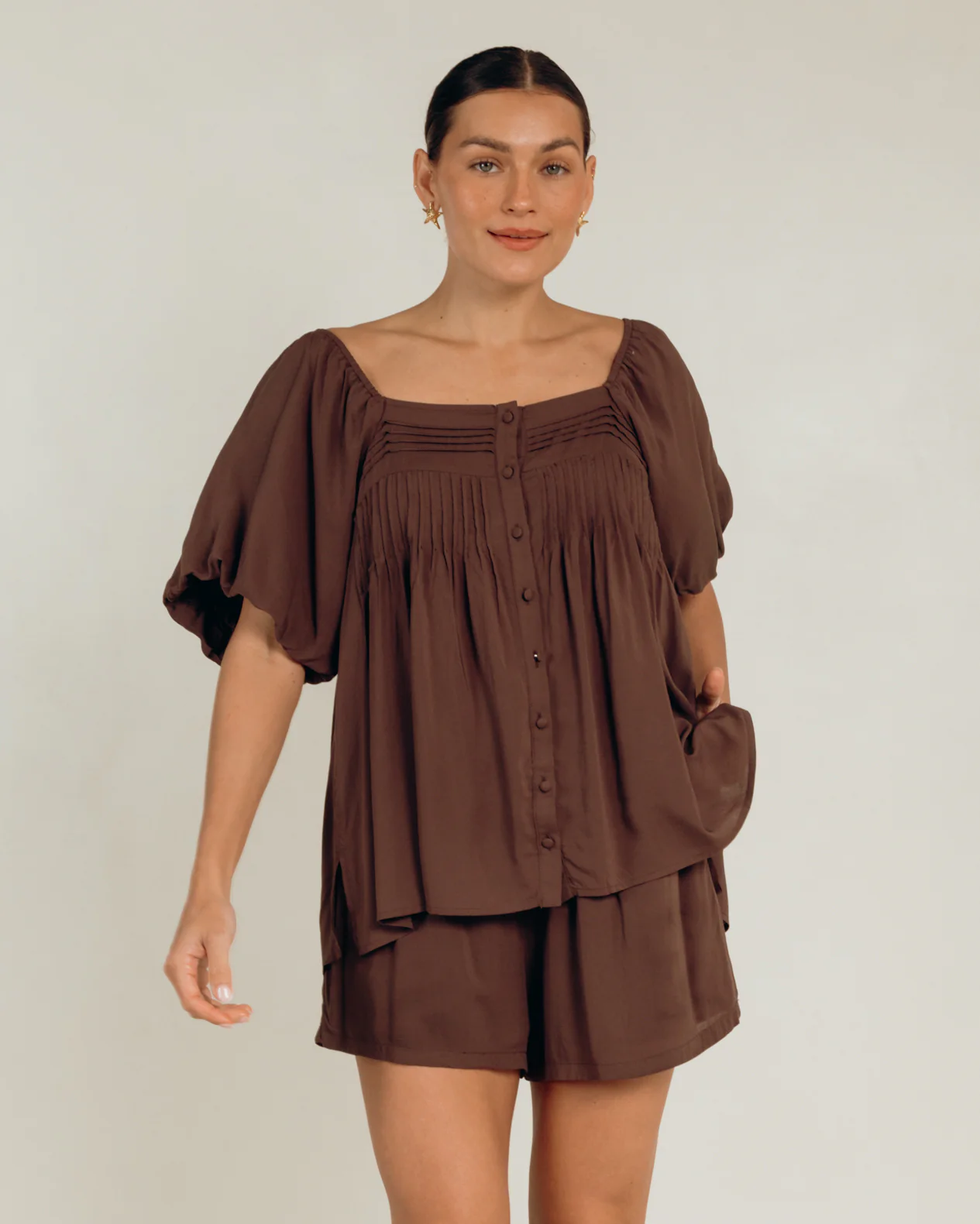 Harper Top | Chocolate - Image 2
