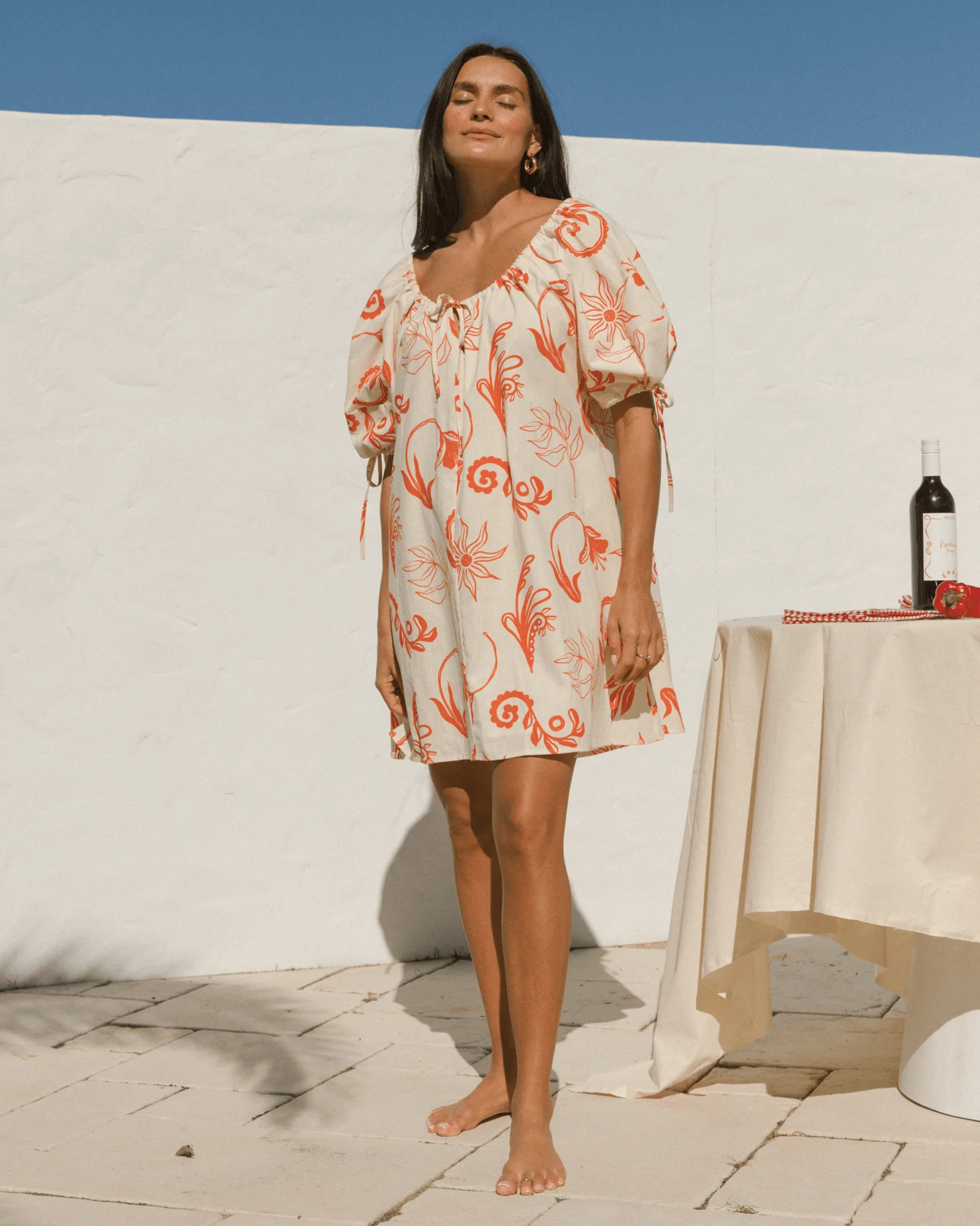 FINAL SALE | Harvey Mini Dress | Crimson Petals - Image 10