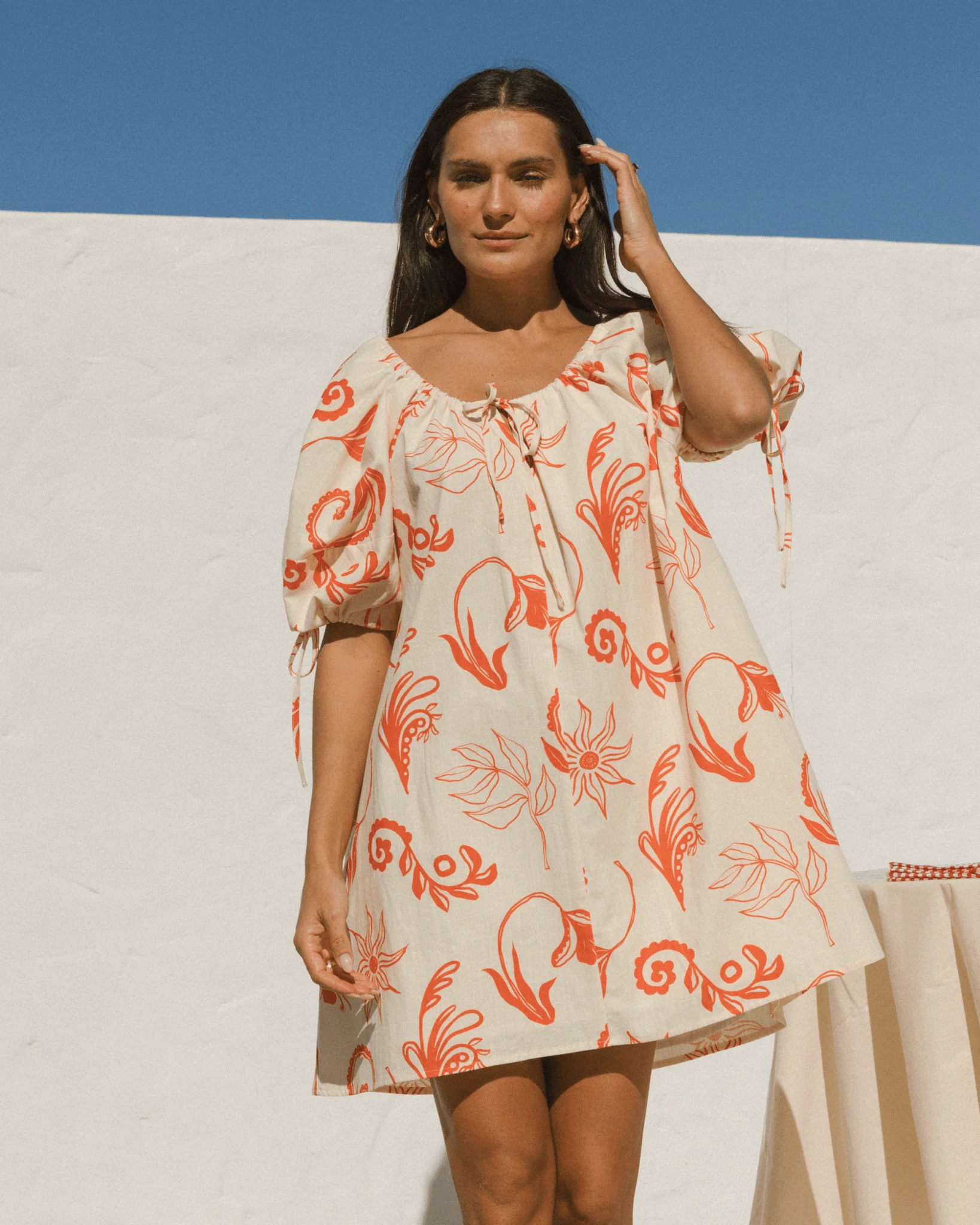 FINAL SALE | Harvey Mini Dress | Crimson Petals - Image 3