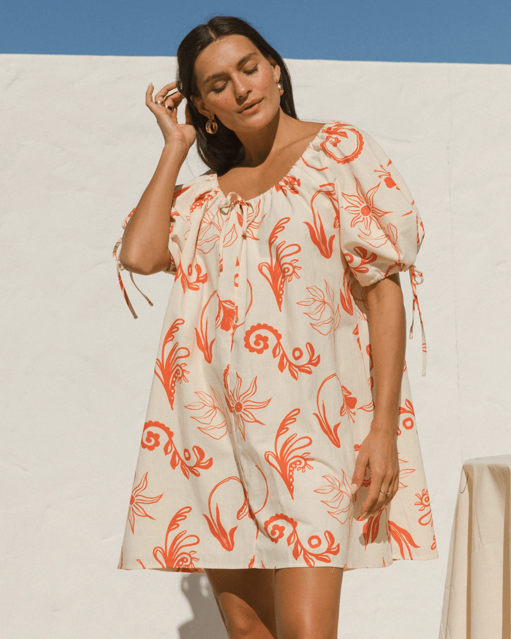 FINAL SALE | Harvey Mini Dress | Crimson Petals - Image 6