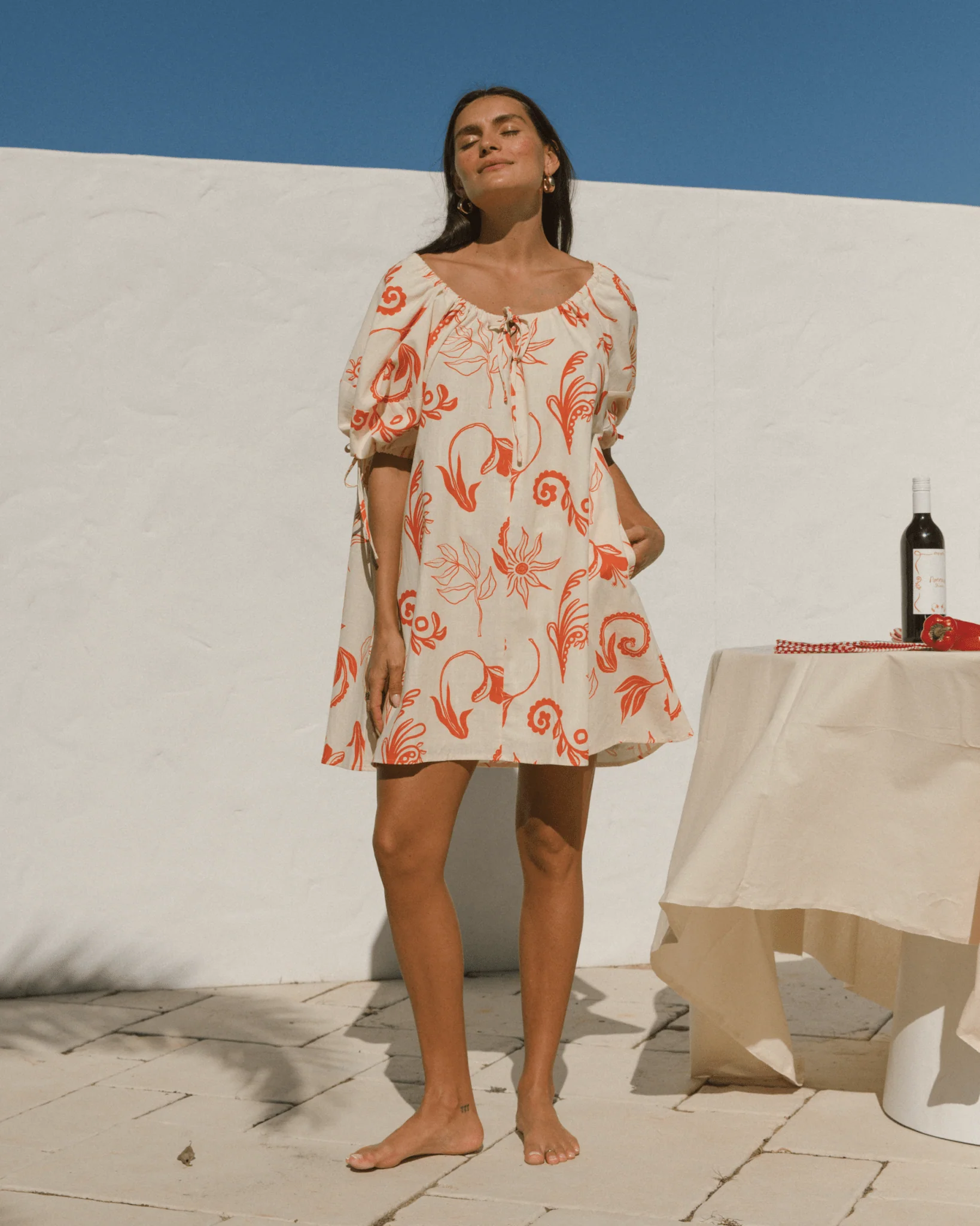 FINAL SALE | Harvey Mini Dress | Crimson Petals - Image 7