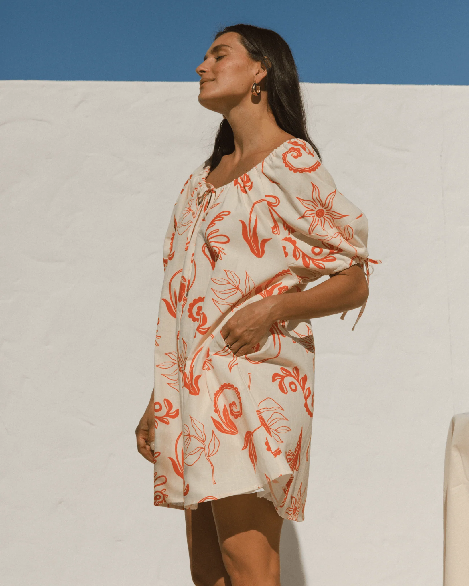 FINAL SALE | Harvey Mini Dress | Crimson Petals - Image 8
