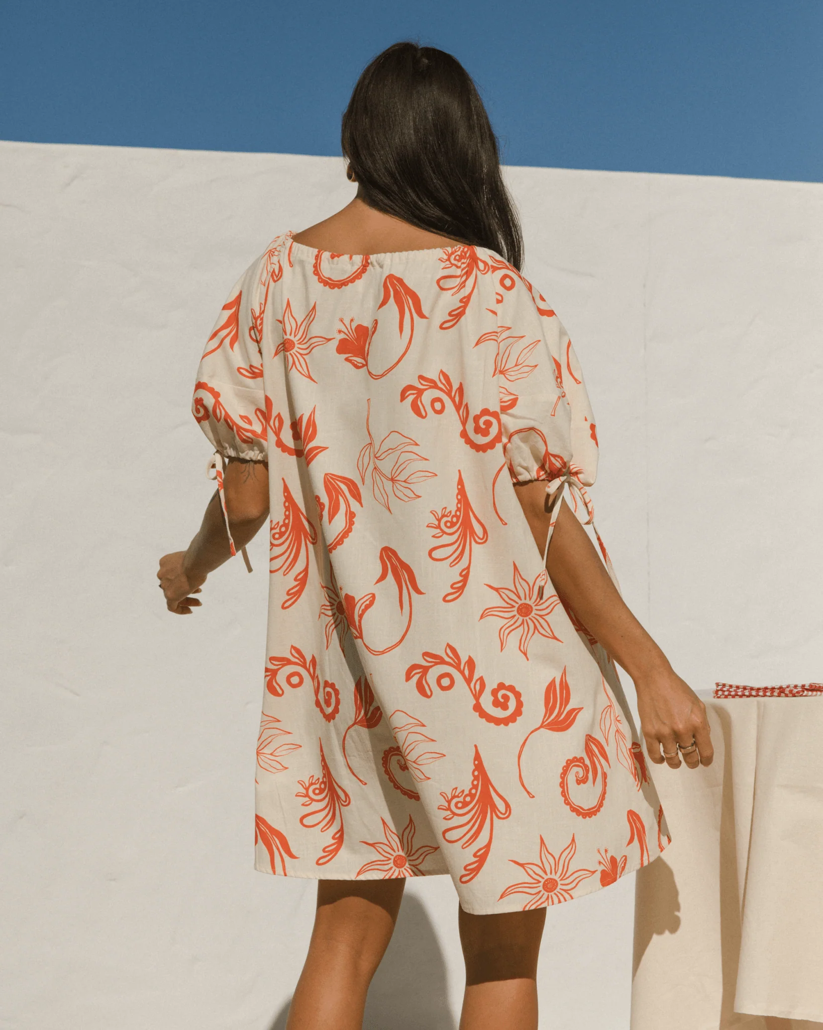FINAL SALE | Harvey Mini Dress | Crimson Petals - Image 9