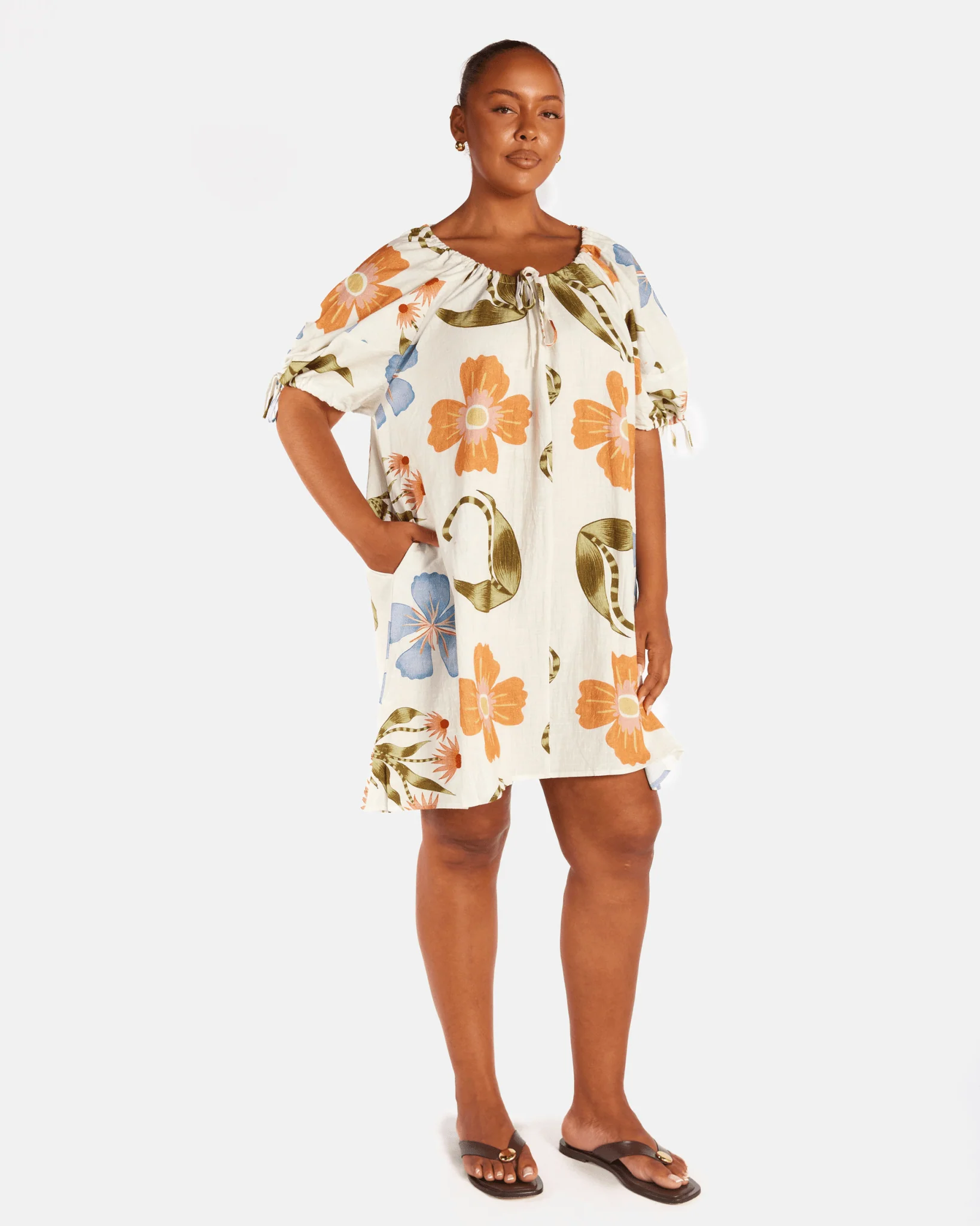 Harvey Mini Dress | Sunset Meadow - Image 2