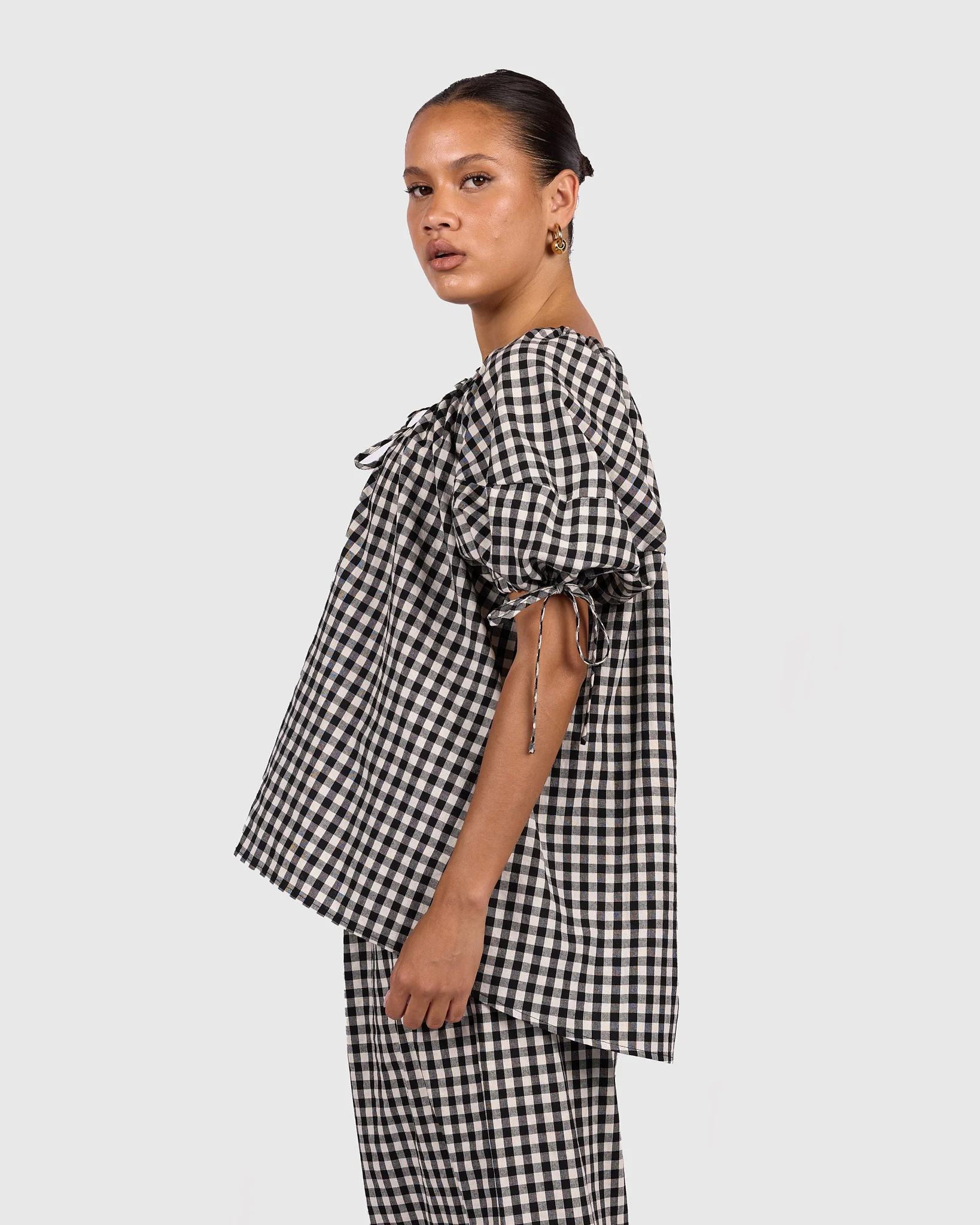 Harvey Top | Black Gingham - Image 2