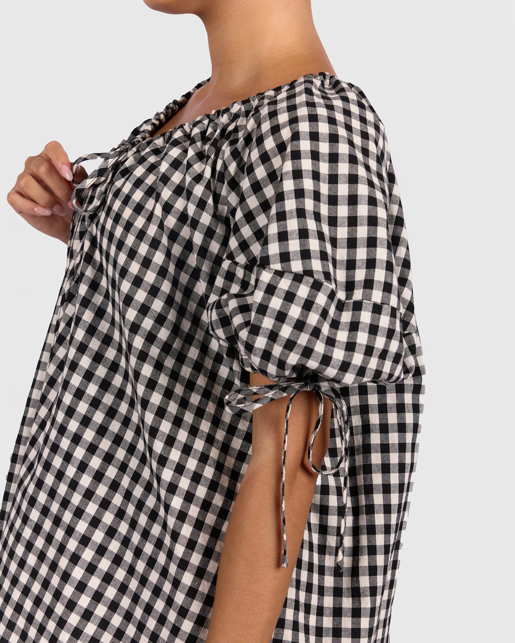 Harvey Top | Black Gingham - Image 3