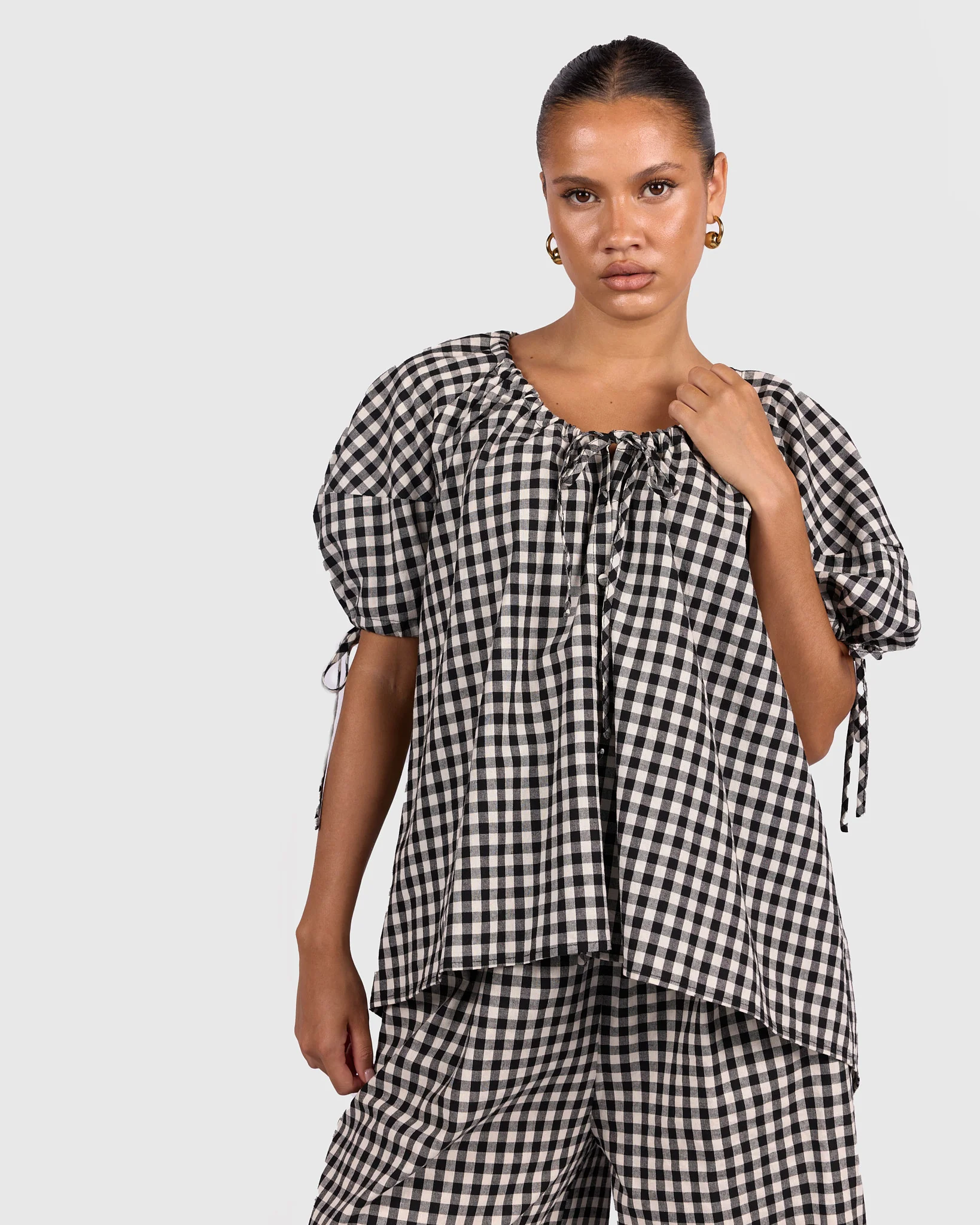 Harvey Top | Black Gingham - Image 4