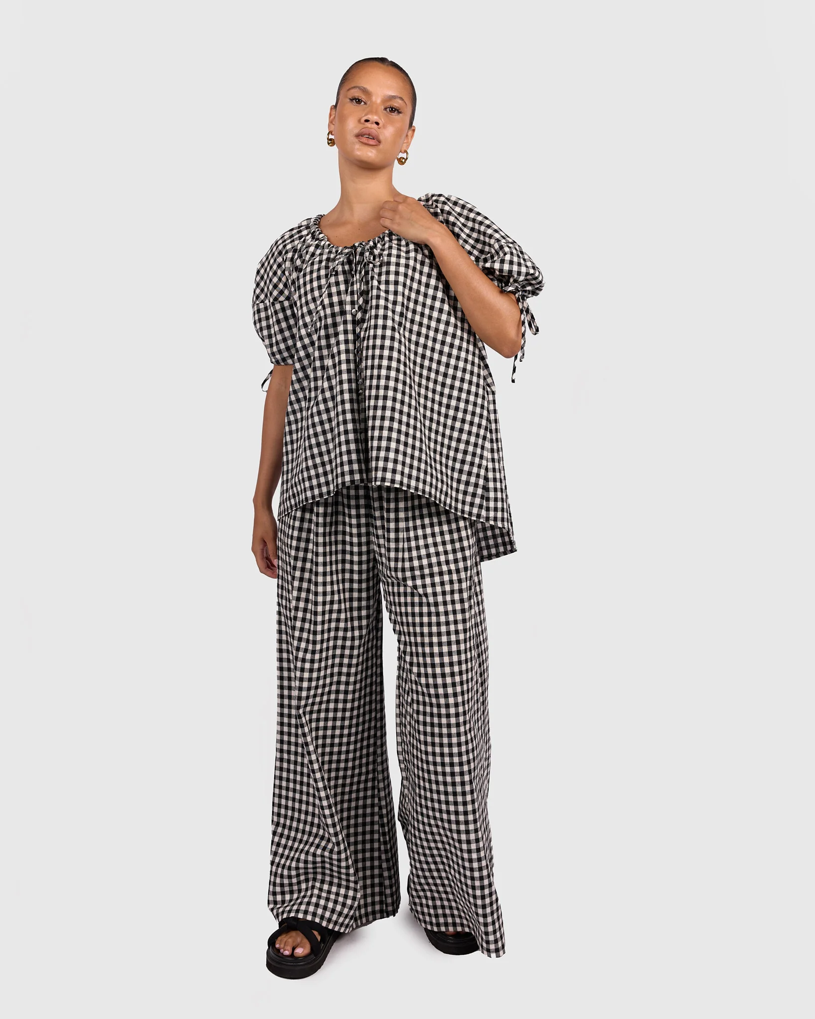 Harvey Top | Black Gingham - Image 6