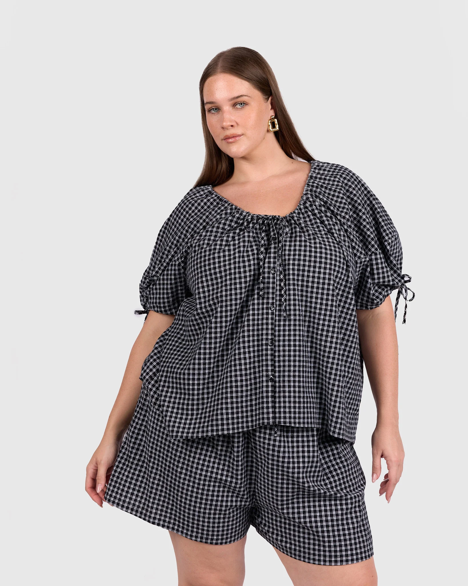 Harvey Top | Midnight Gingham - Image 2