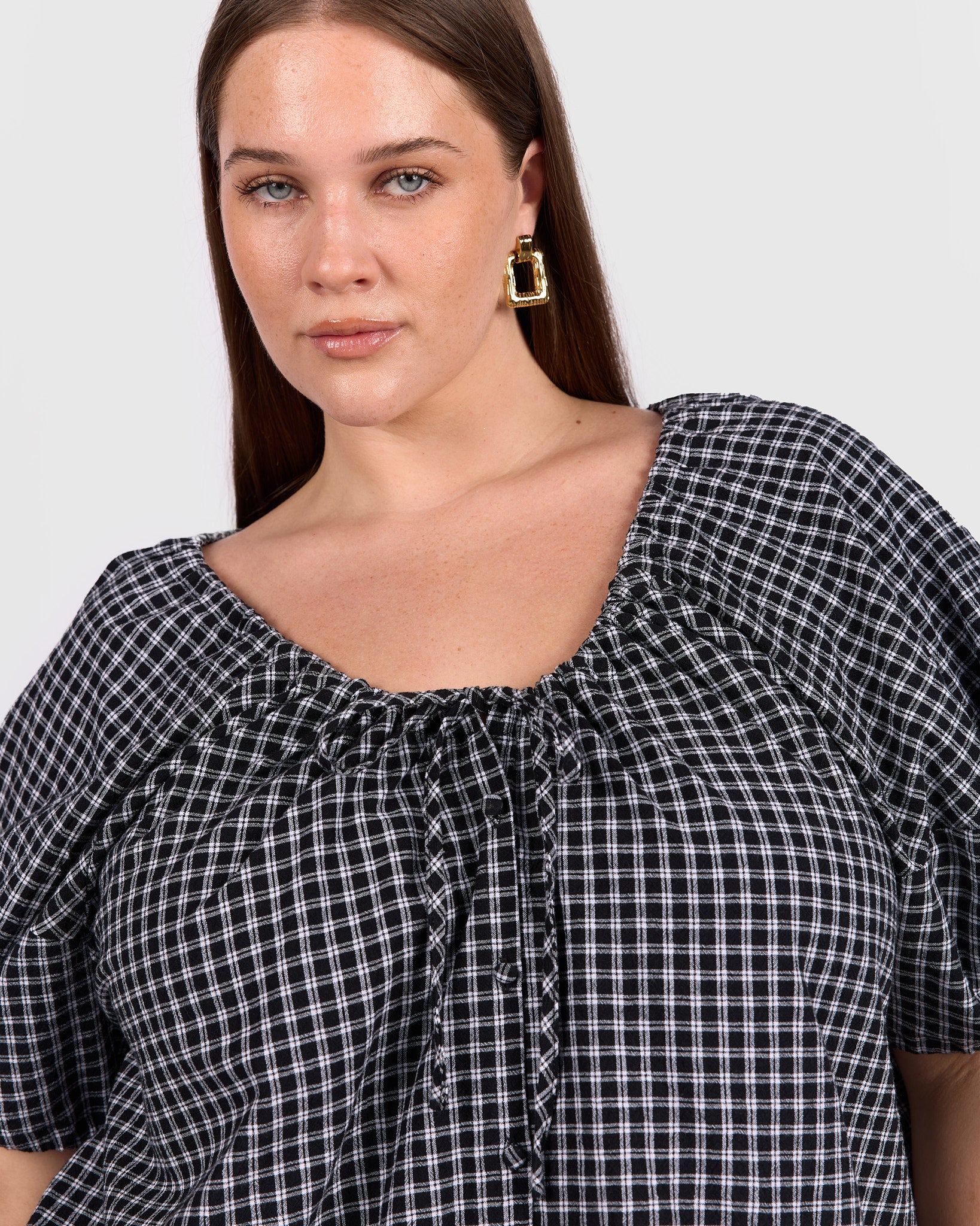 Harvey Top | Midnight Gingham - Image 4