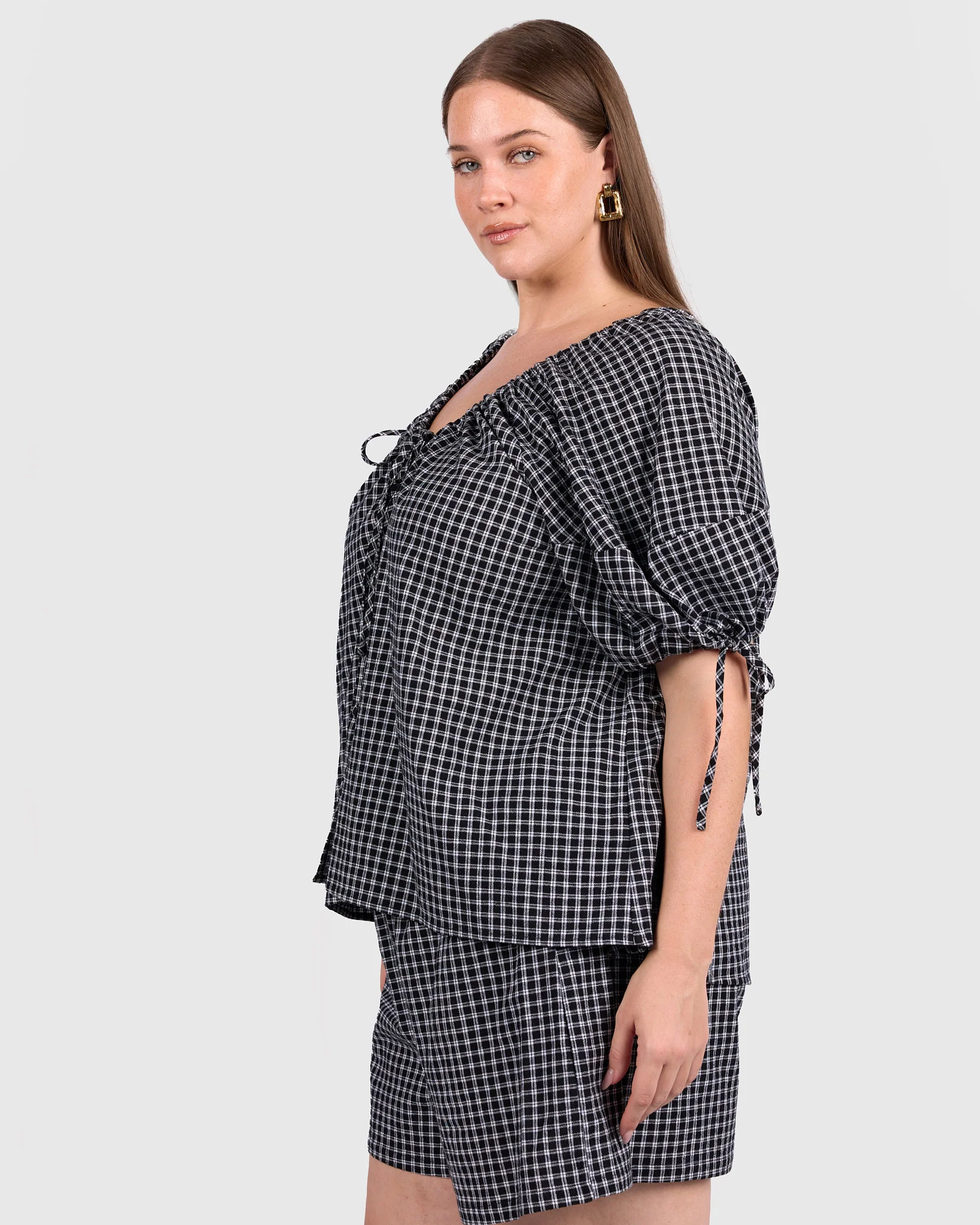 Harvey Top | Midnight Gingham - Image 7