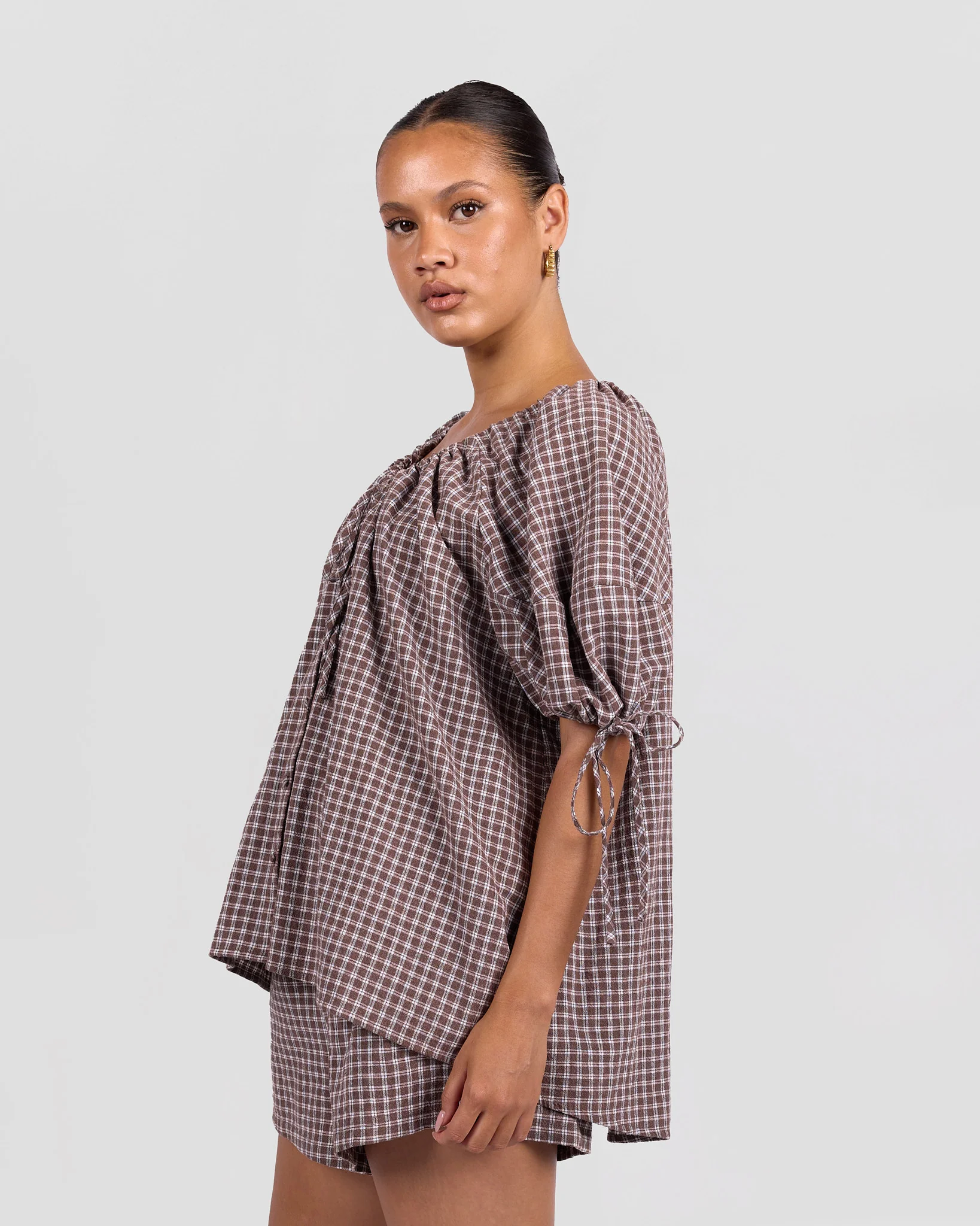 Harvey Top | Walnut Gingham - Image 5