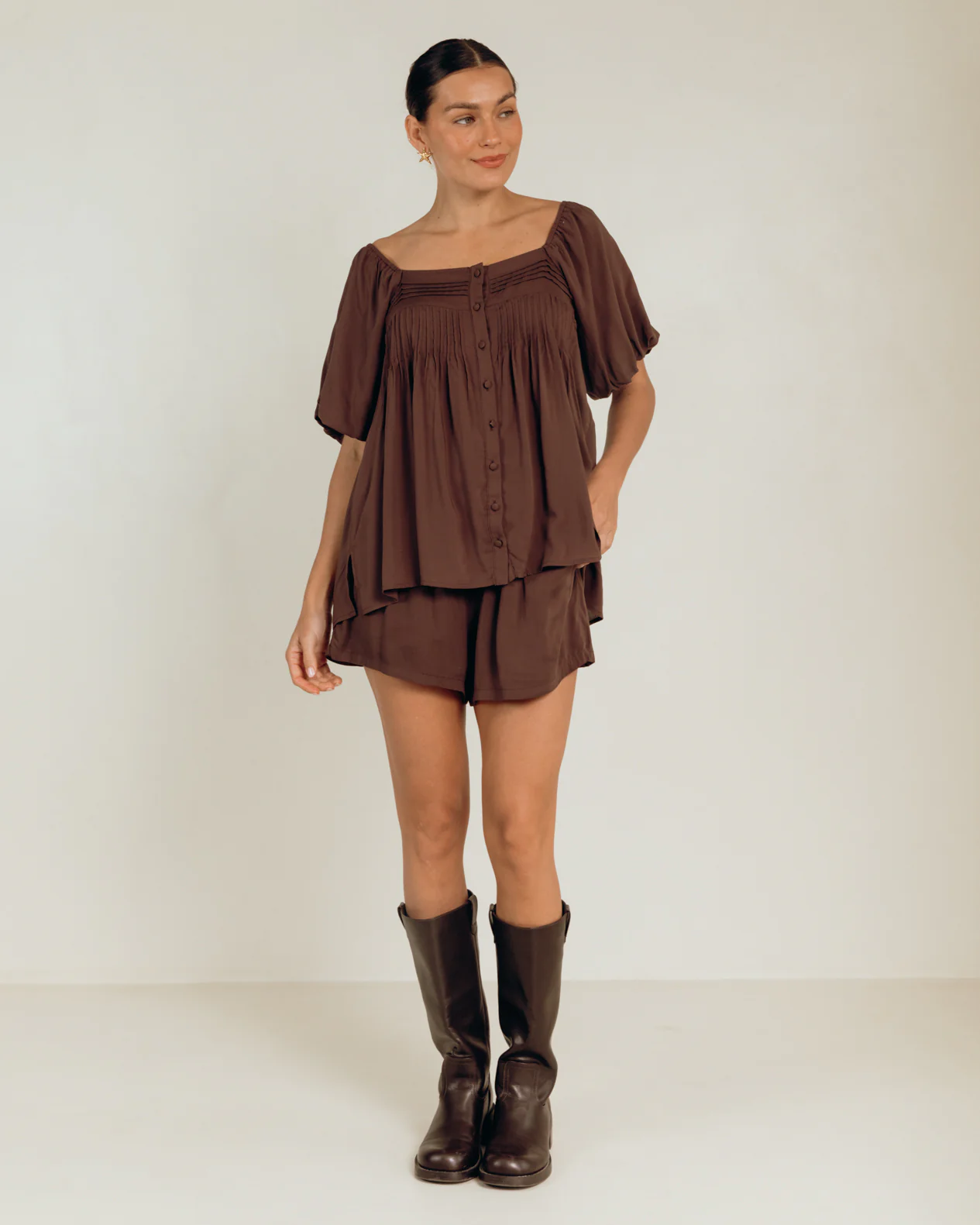 Honey Shorts | Chocolate - Image 4