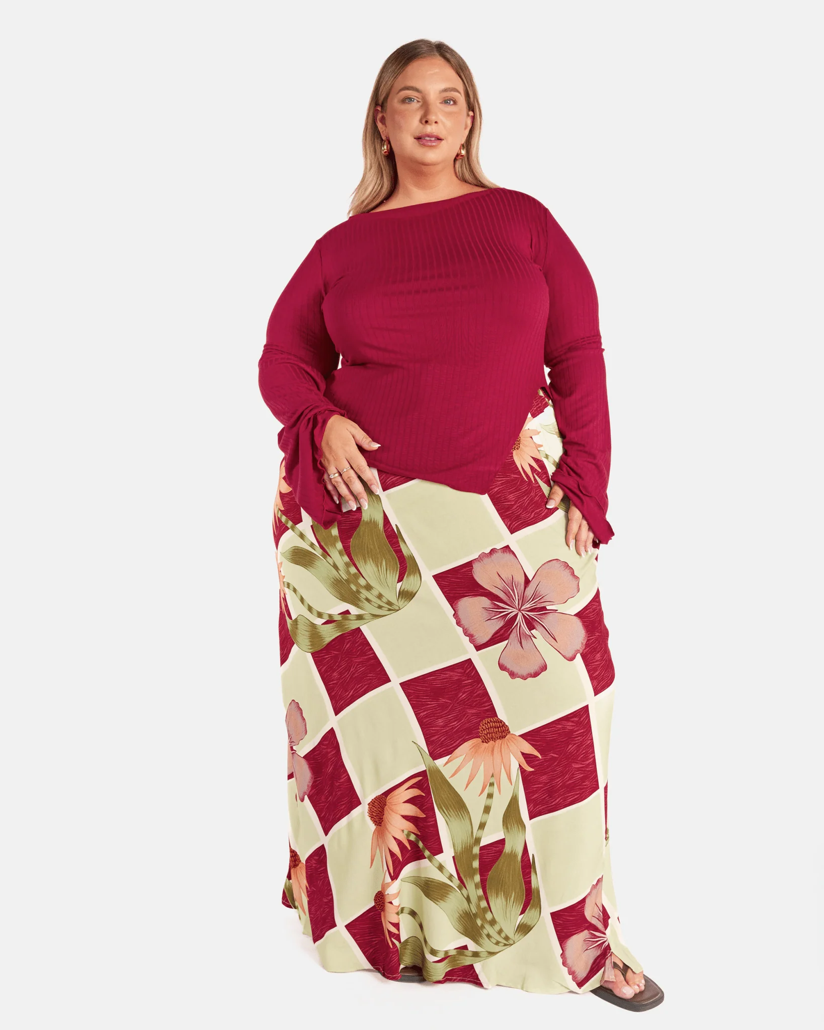 Isla Long Sleeve | Wine - Image 2