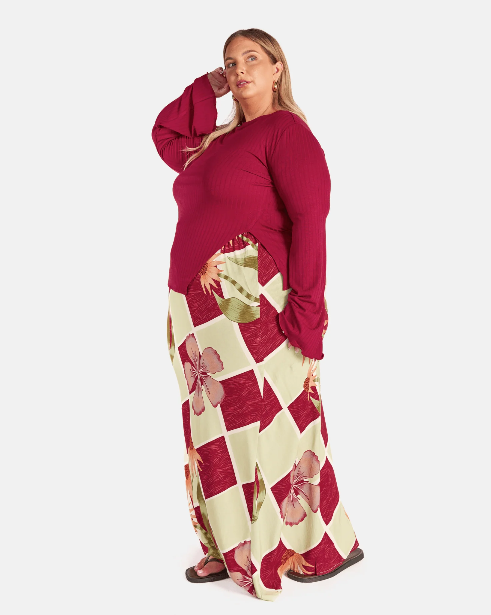 Isla Long Sleeve | Wine - Image 3