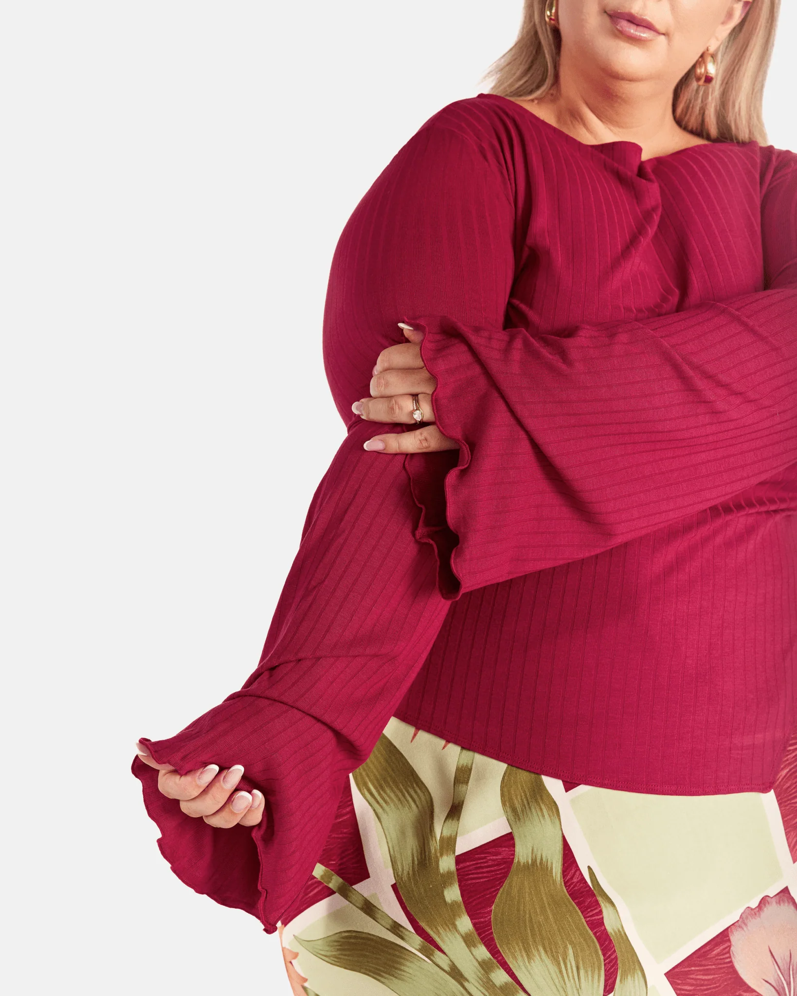 Isla Long Sleeve | Wine - Image 6