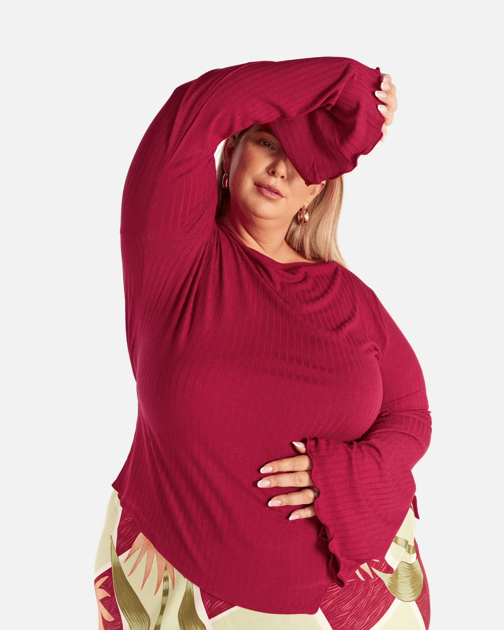 Isla Long Sleeve | Wine - Image 8