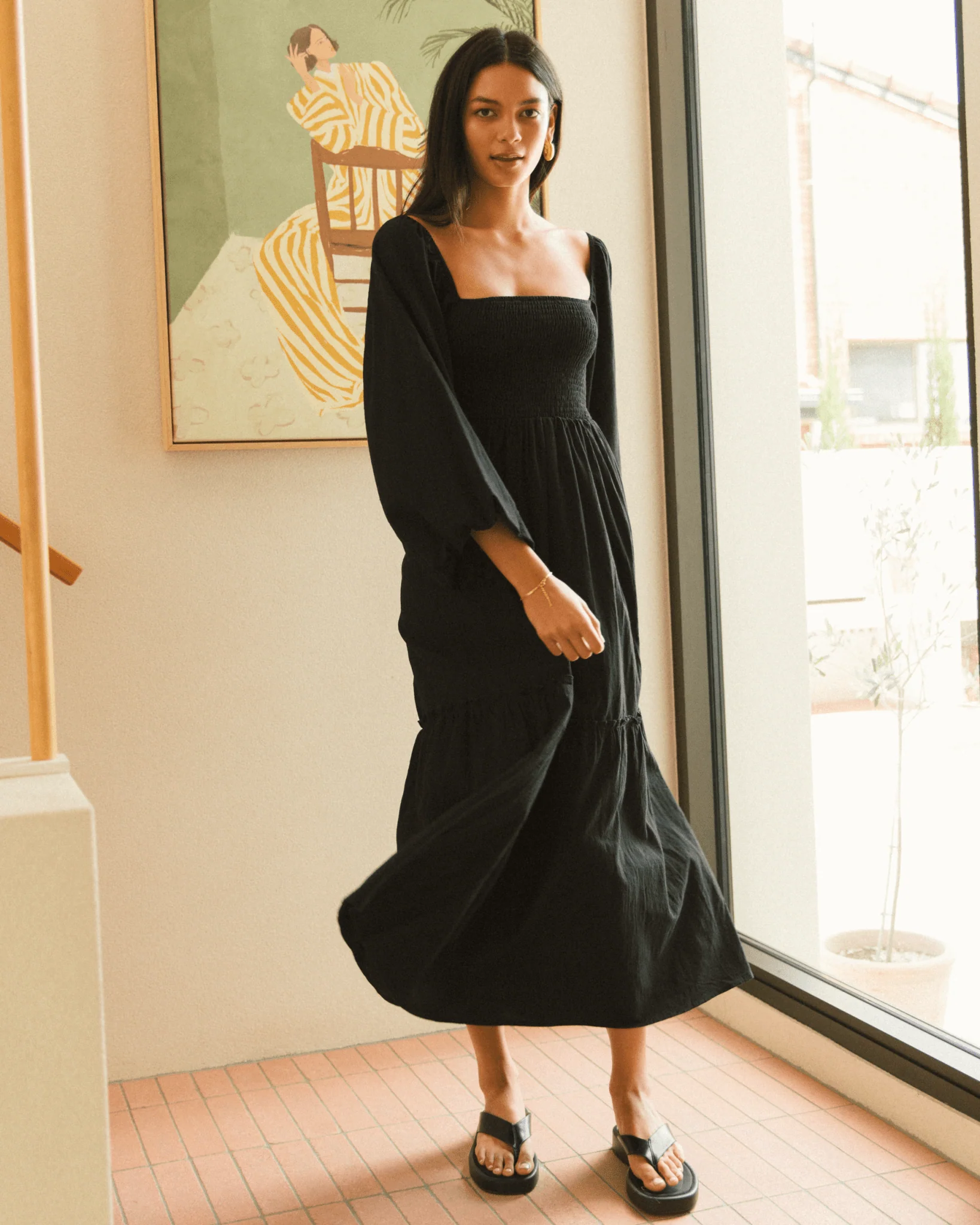 Izzy Maxi Dress | Black - Image 6