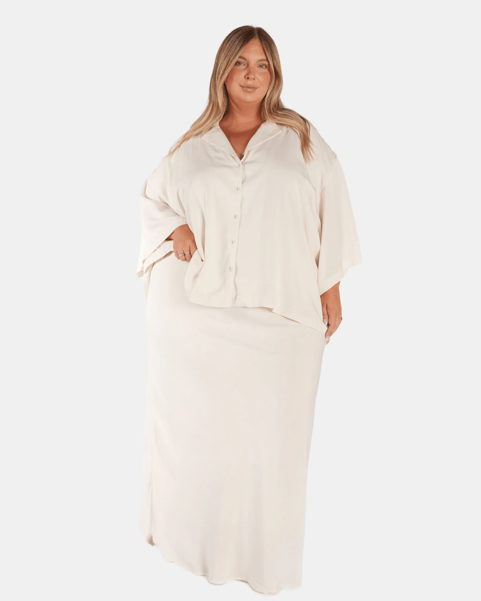 Lacey Shirt | Beige - Image 4