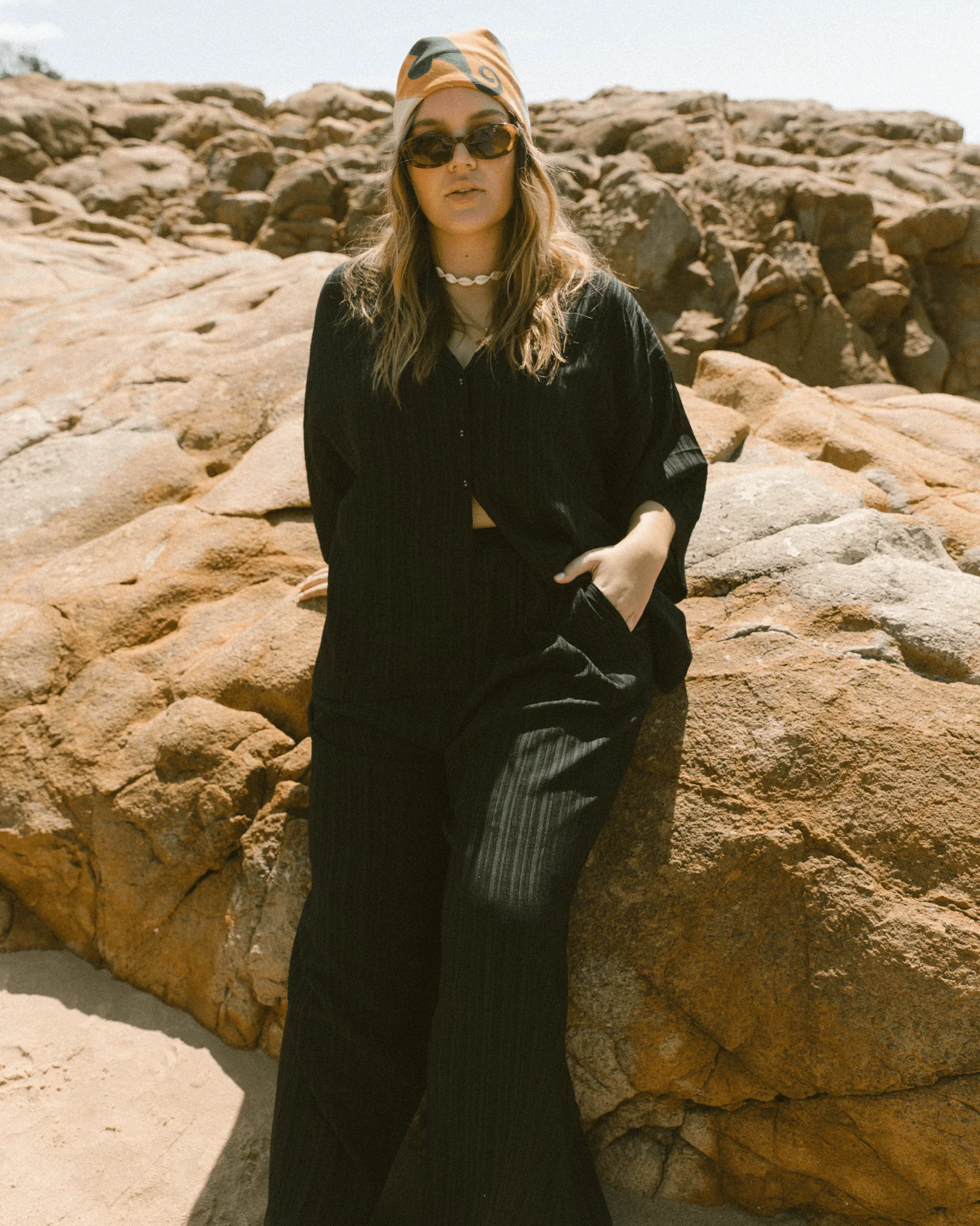 Lacey Shirt | Black Crepe - Image 3