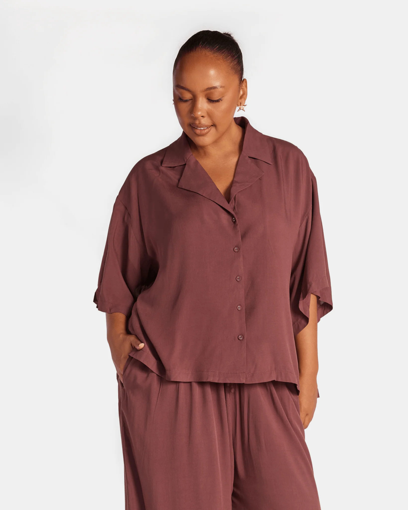 Lacey Shirt | Brown - Image 5