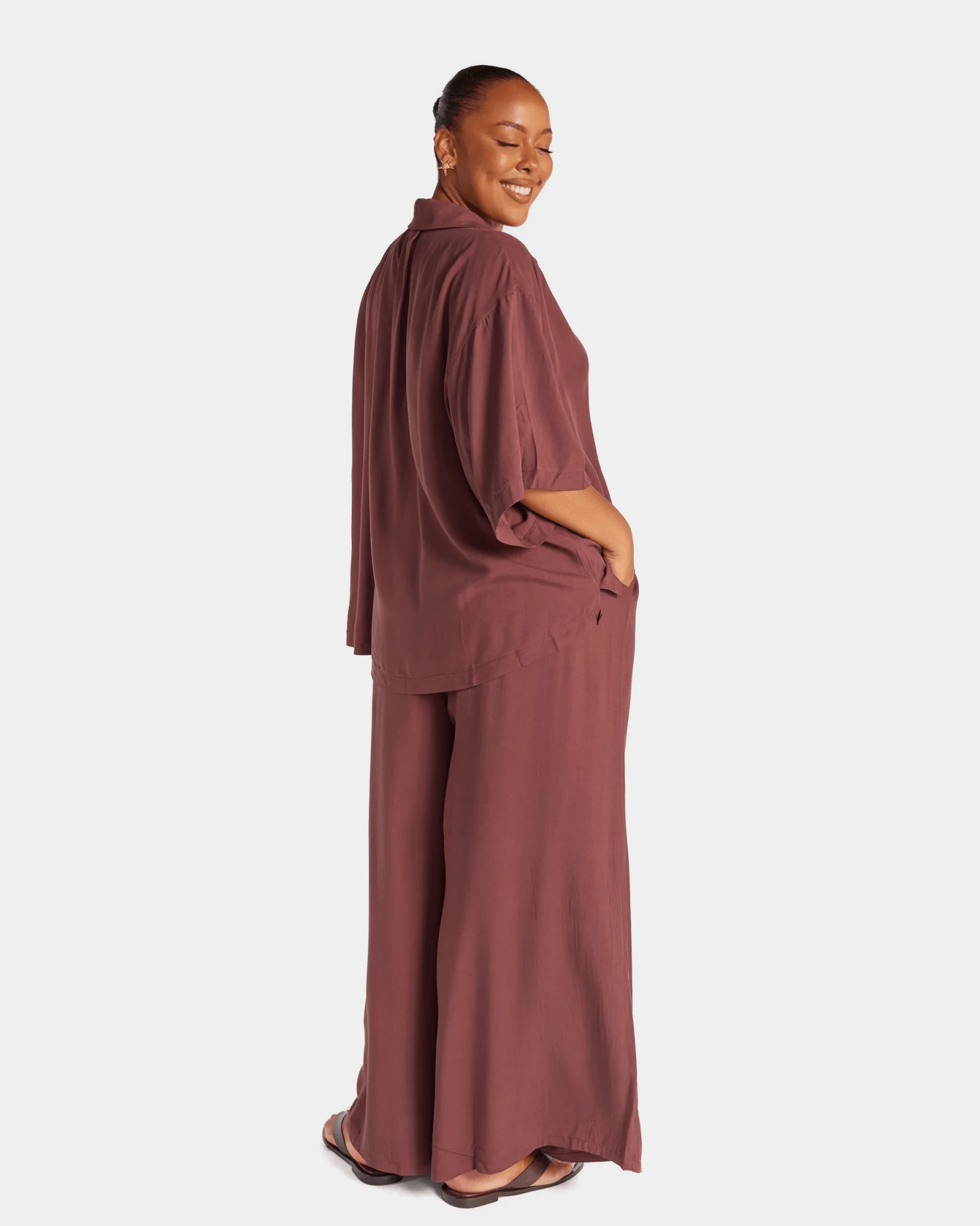 Lacey Shirt | Brown - Image 7