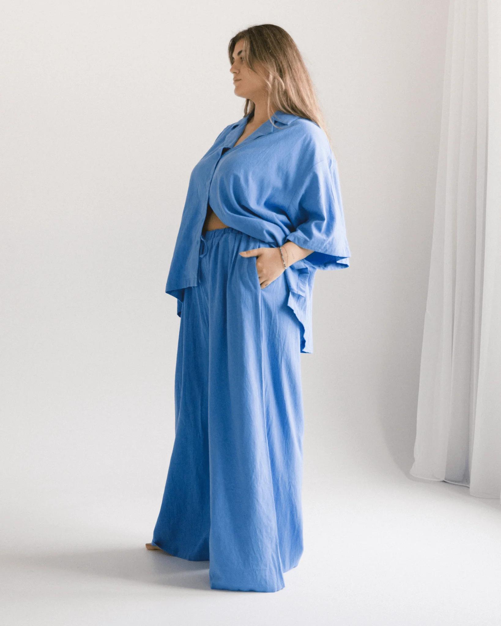 FINAL SALE | Lacey Shirt | Cobalt Blue - Image 5