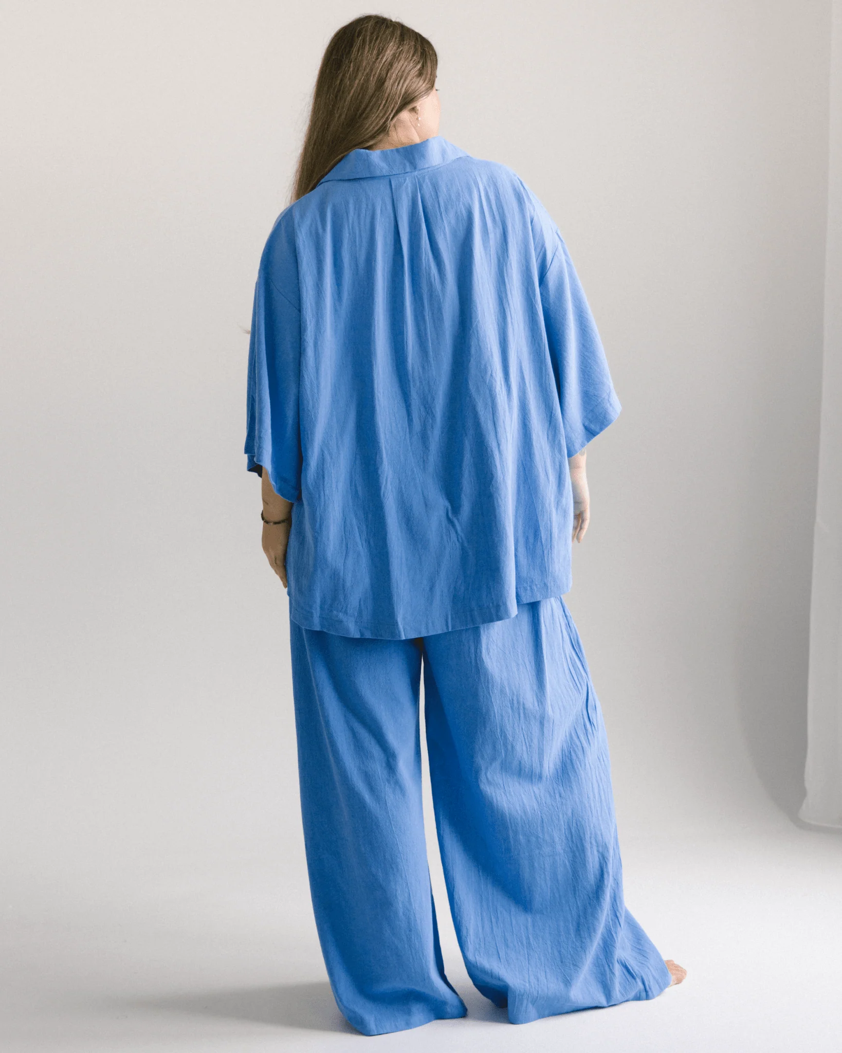 FINAL SALE | Lacey Shirt | Cobalt Blue - Image 6
