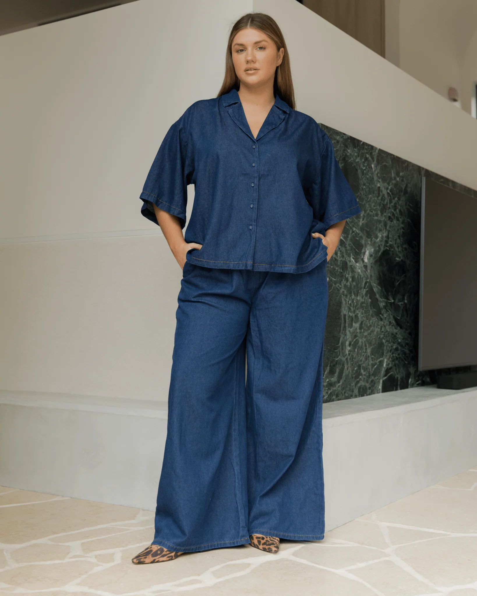 Lacey Shirt | Dark Denim - Image 2