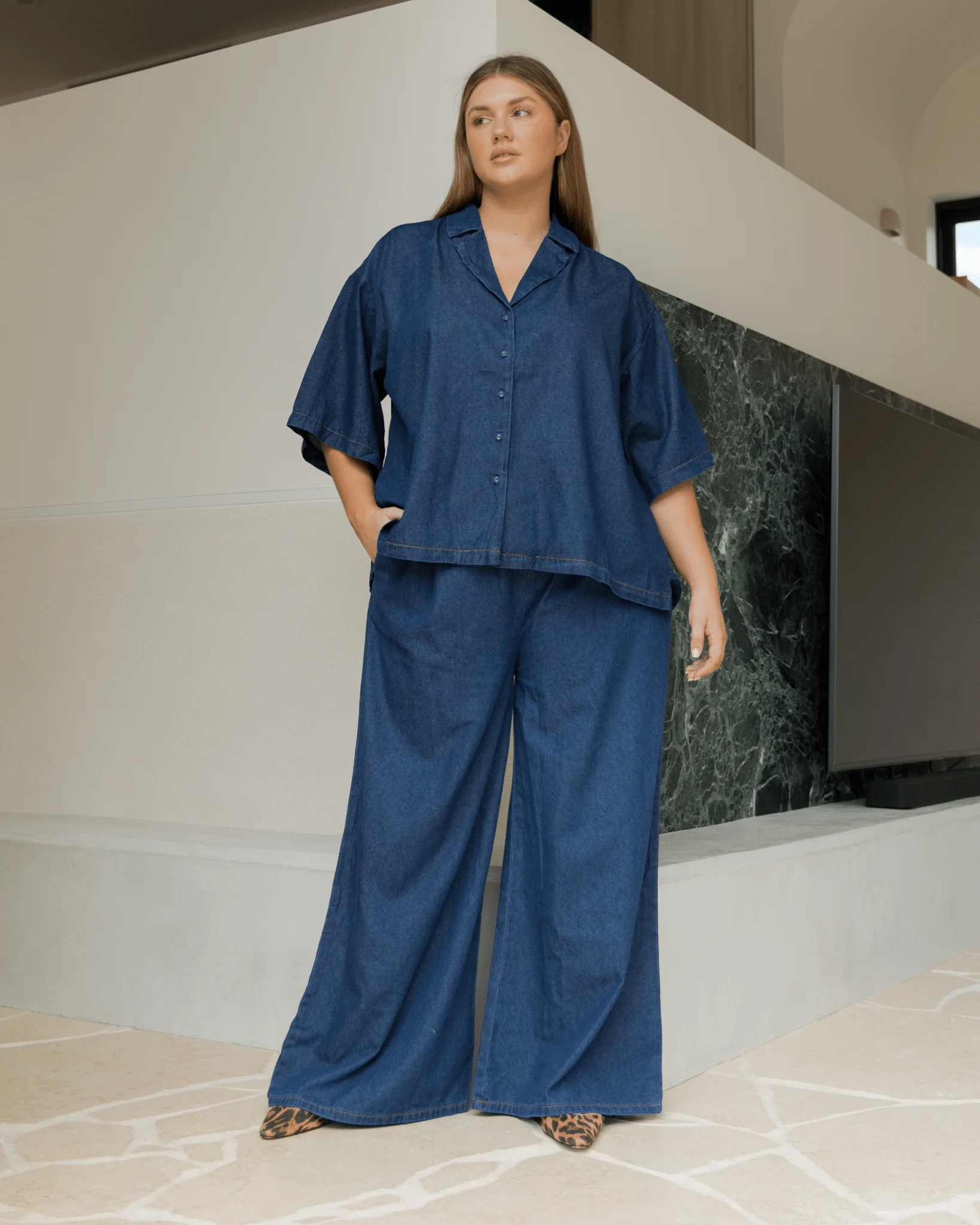 Lacey Shirt | Dark Denim - Image 4