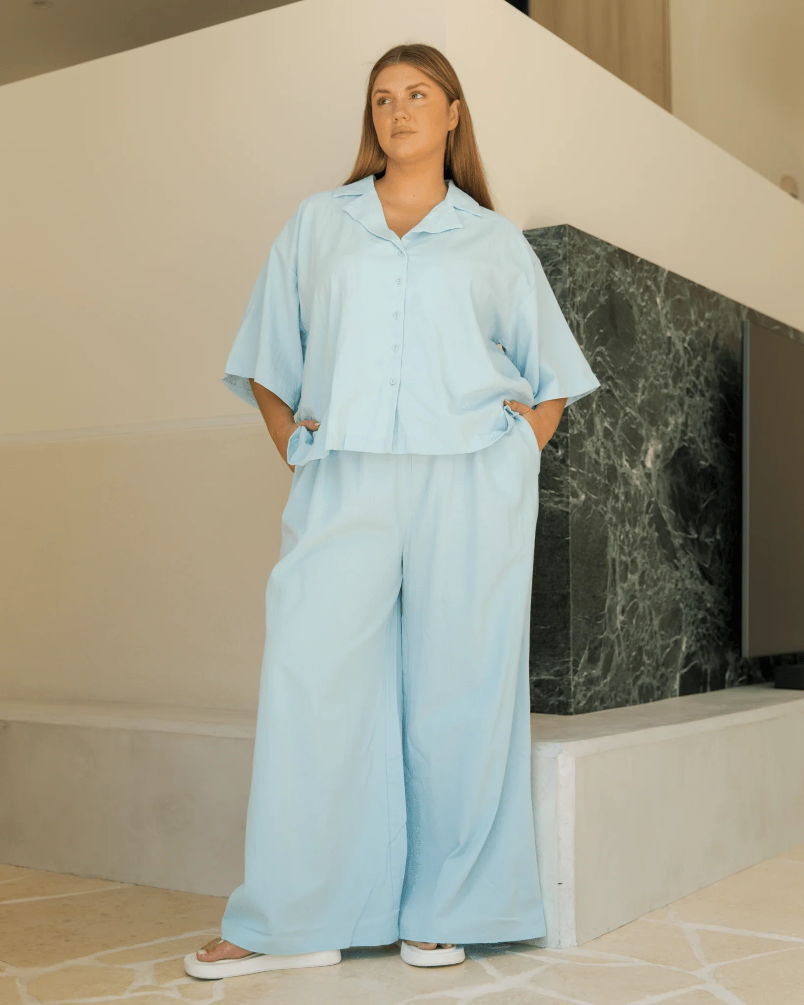 Lacey Shirt | Light Blue - Image 2
