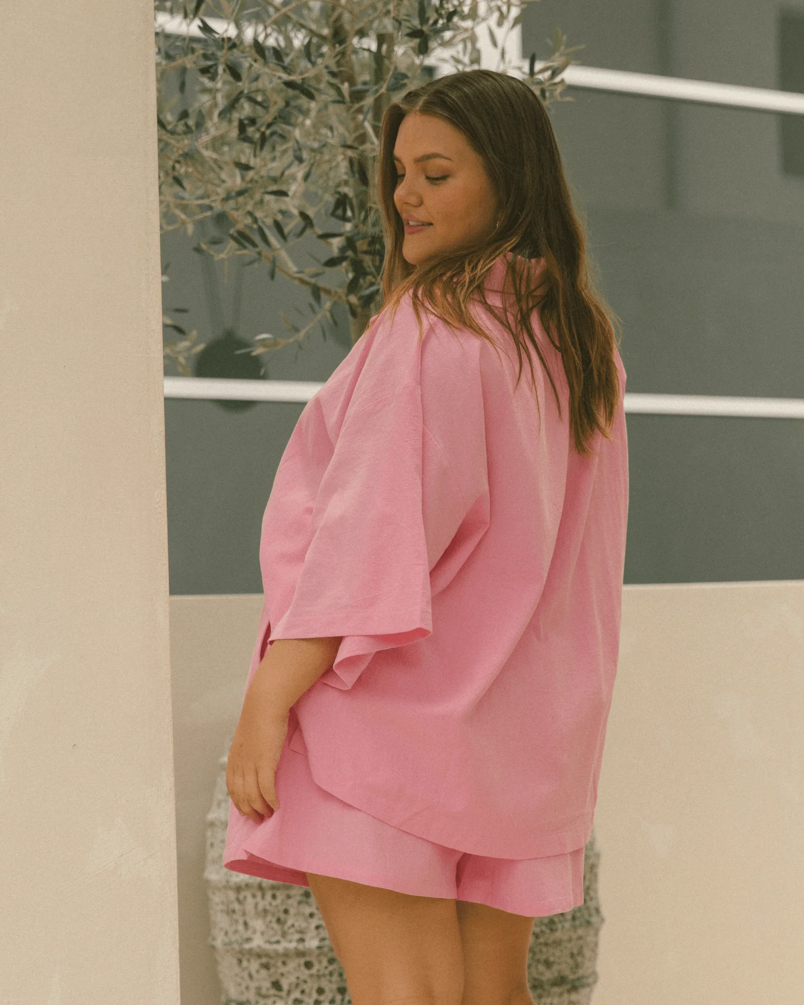 FINAL SALE | Lacey Shirt | Pink - Image 4