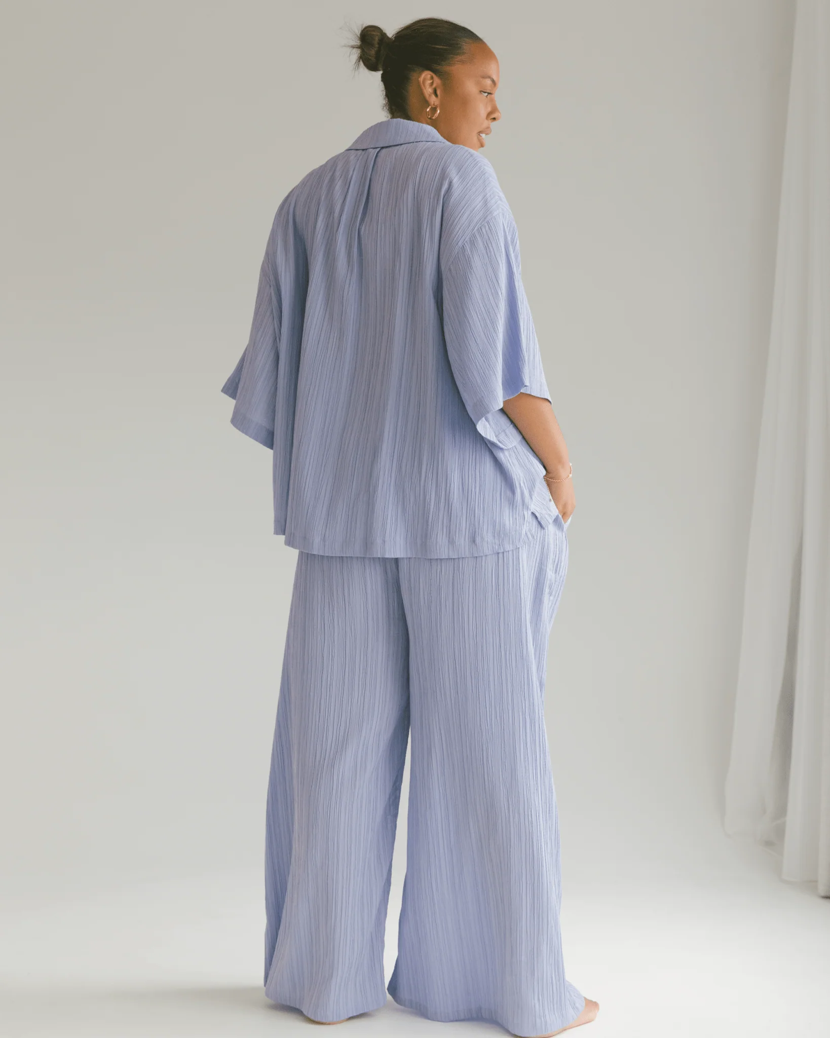Lacey Shirt | Purple Crepe - Image 10