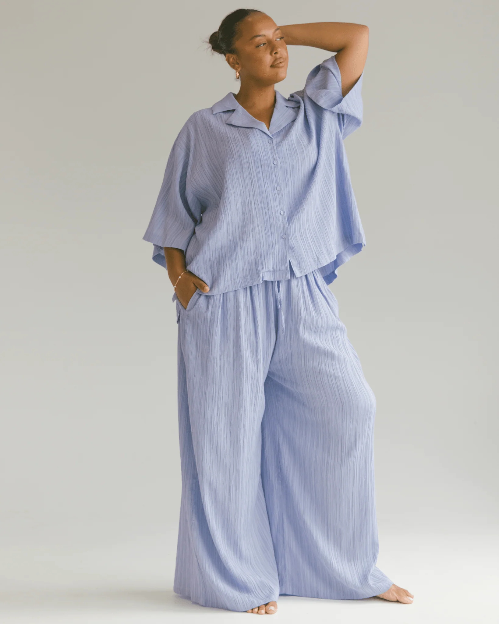 Lacey Shirt | Purple Crepe - Image 6