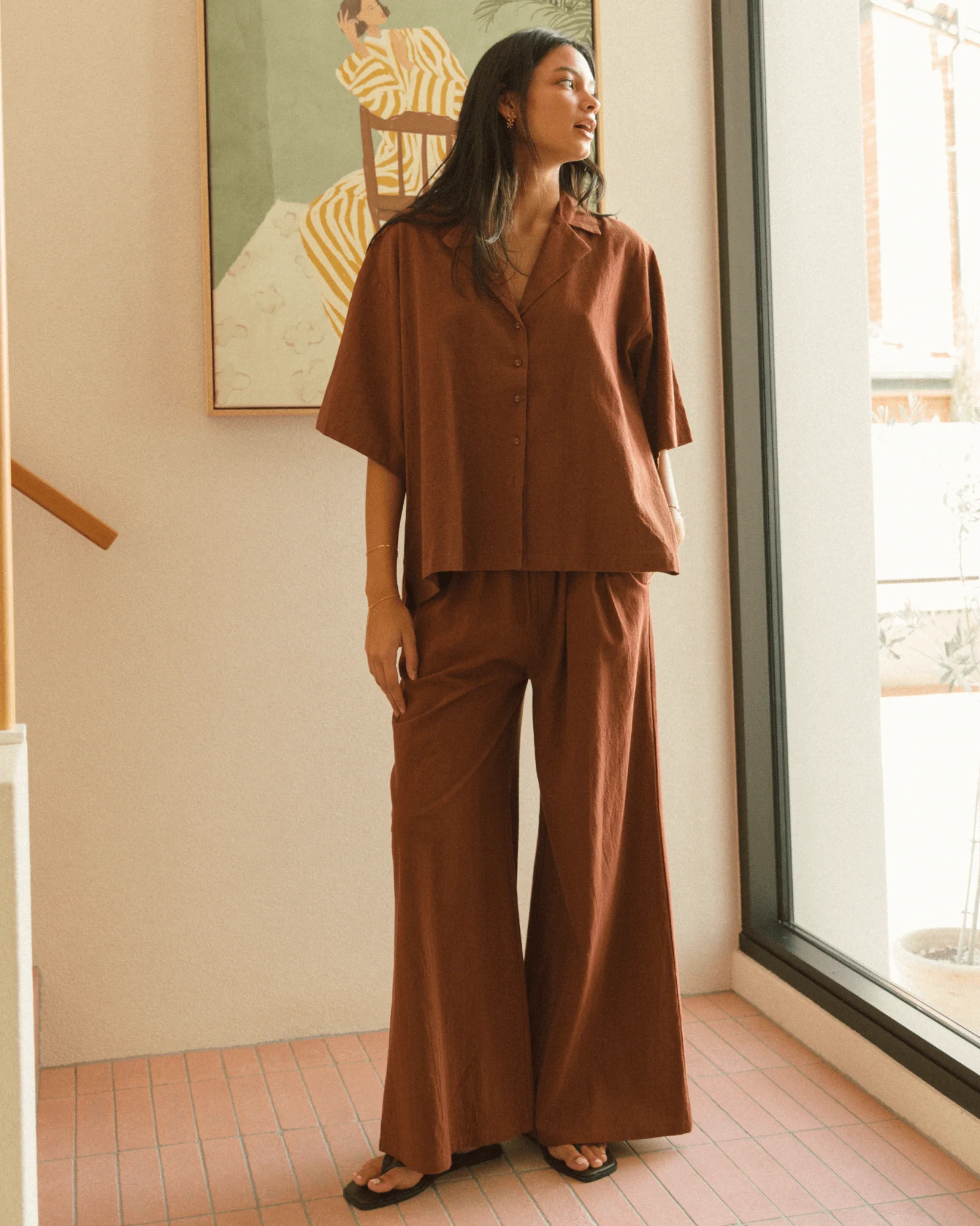 FINAL SALE | Lacey Shirt | Rust - Image 3