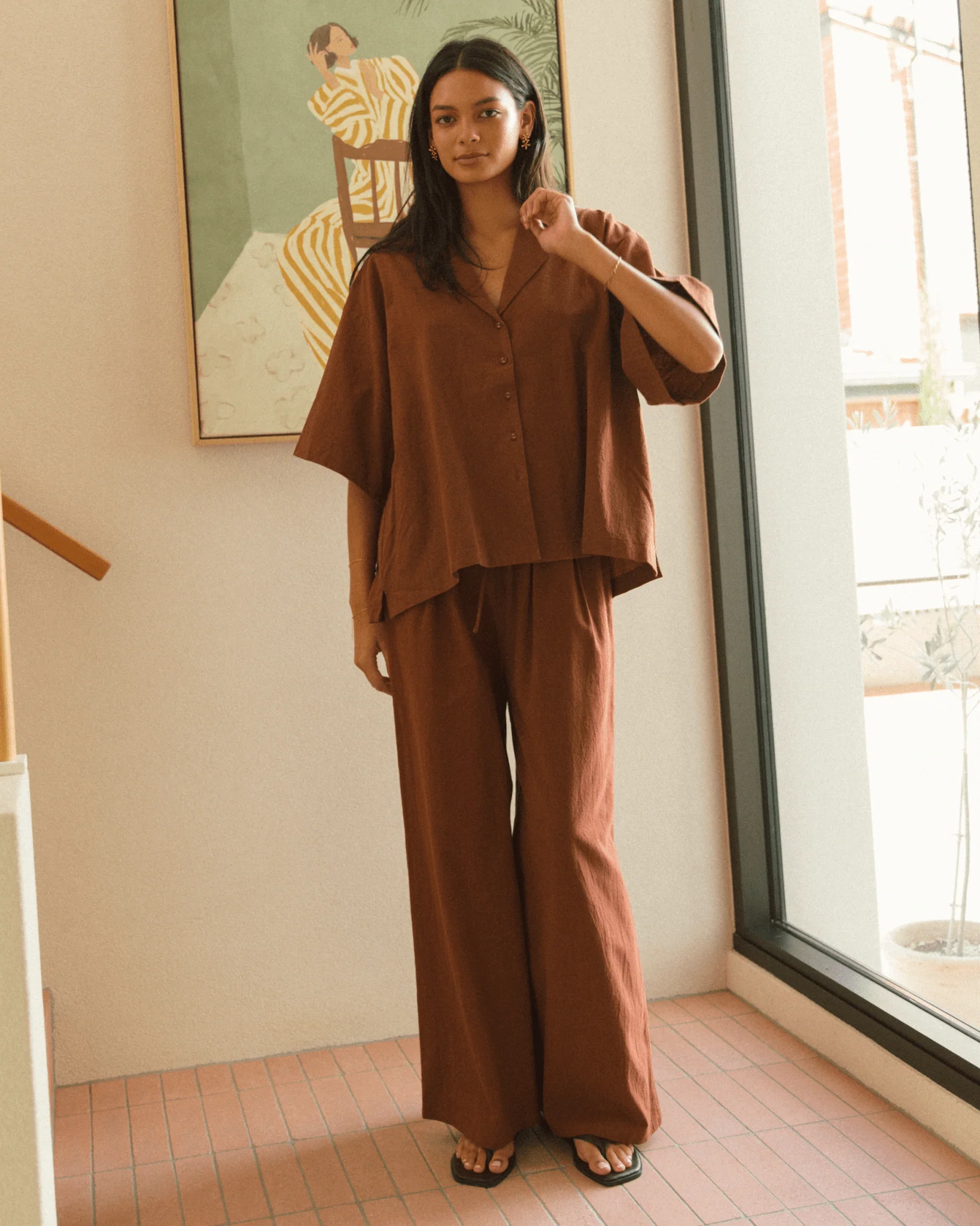 FINAL SALE | Lacey Shirt | Rust - Image 4